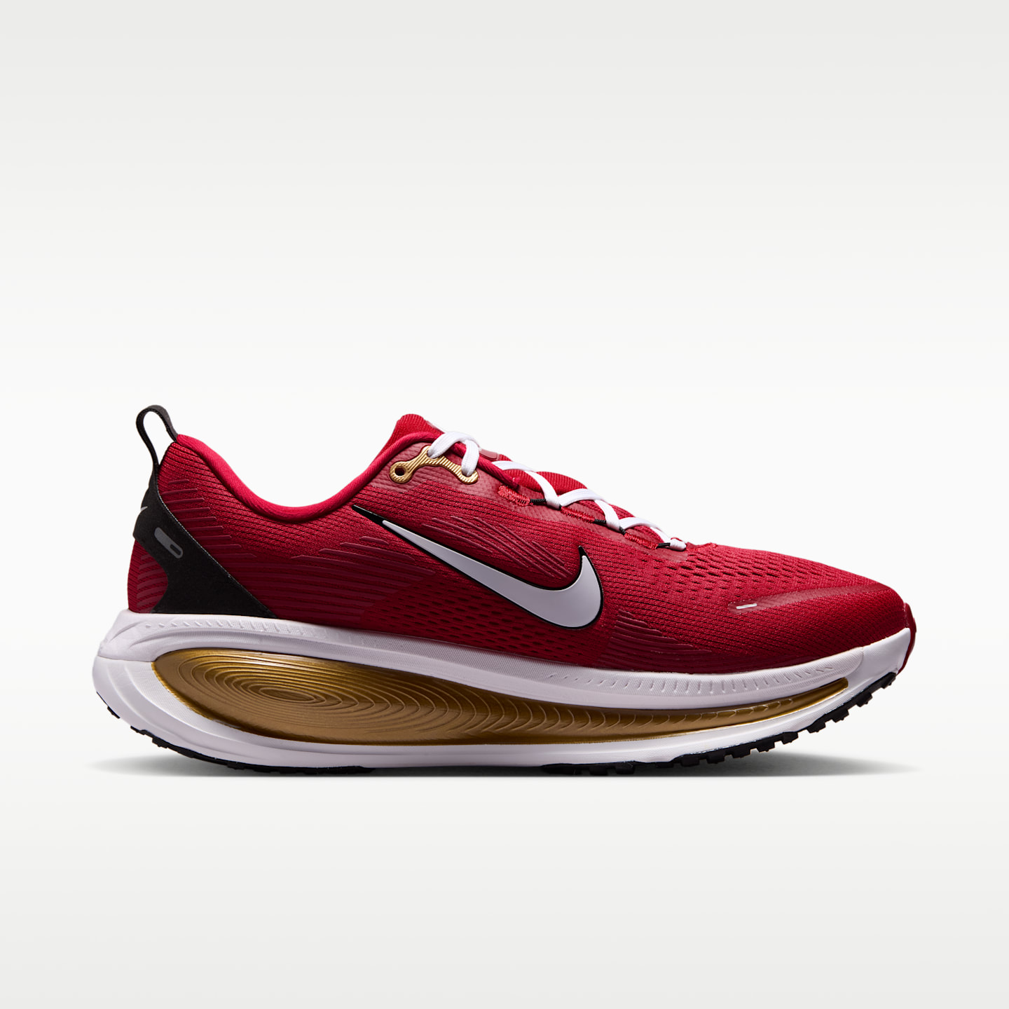Мужские кроссовки Nike Vomero 18 (San Francisco 49ers) NFL Road Running, цвет: Красный / Золотой — фото 3