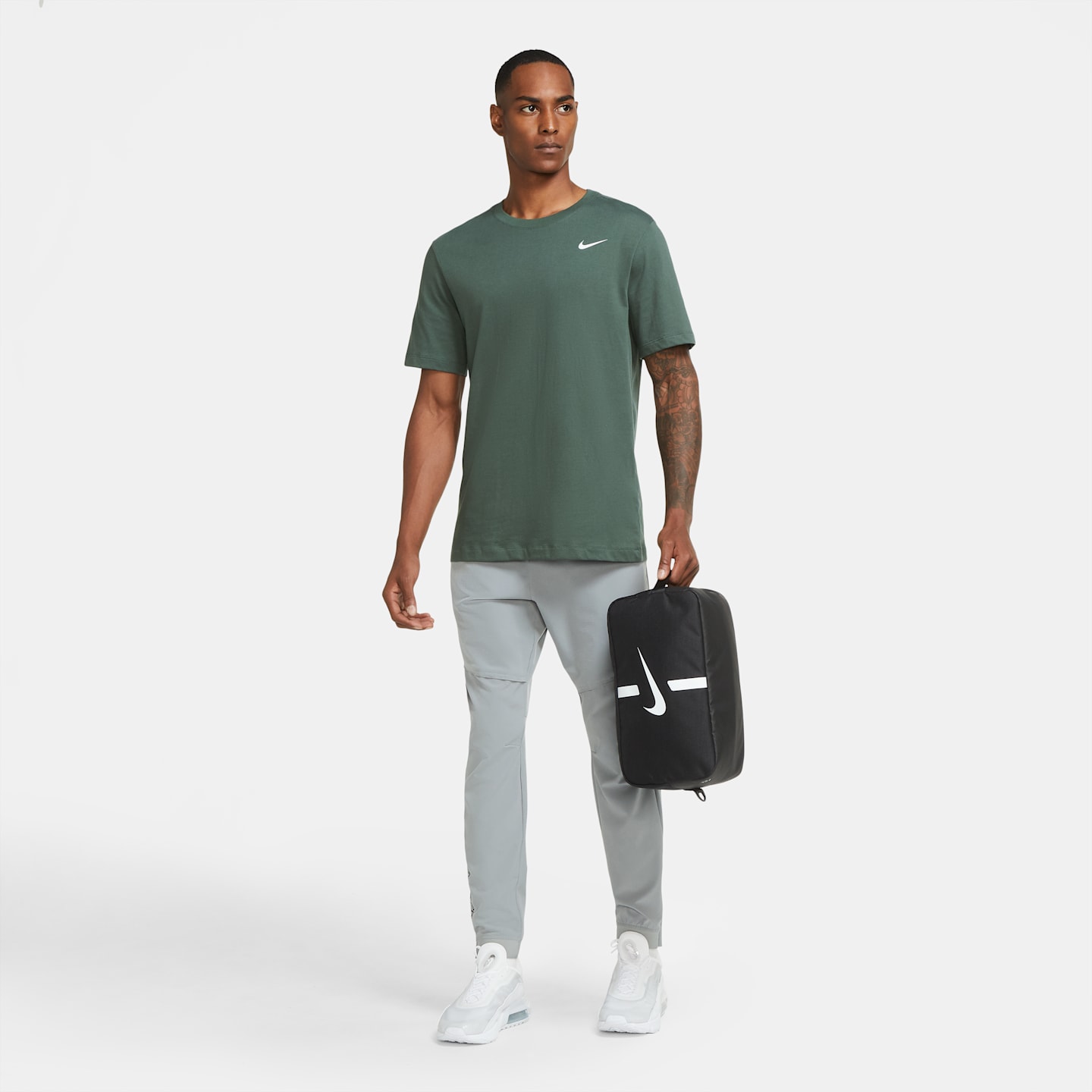 Сумка для футбольной обуви Nike Academy, цвет: Чёрный / Белый — фото 9