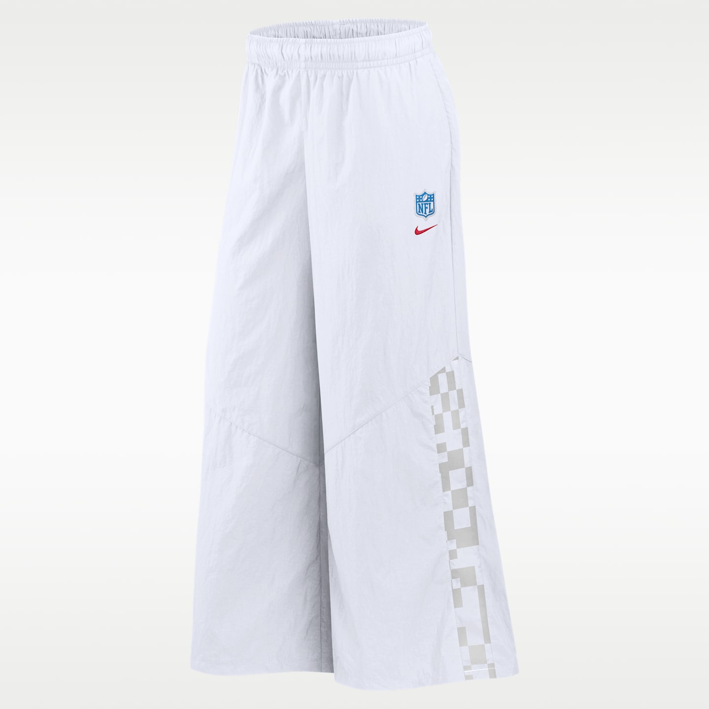 Женские брюки Nike Houston Texans Rivalries Collection Wide-Leg NFL Mid-Rise Woven, цвет: Белый — фото 1