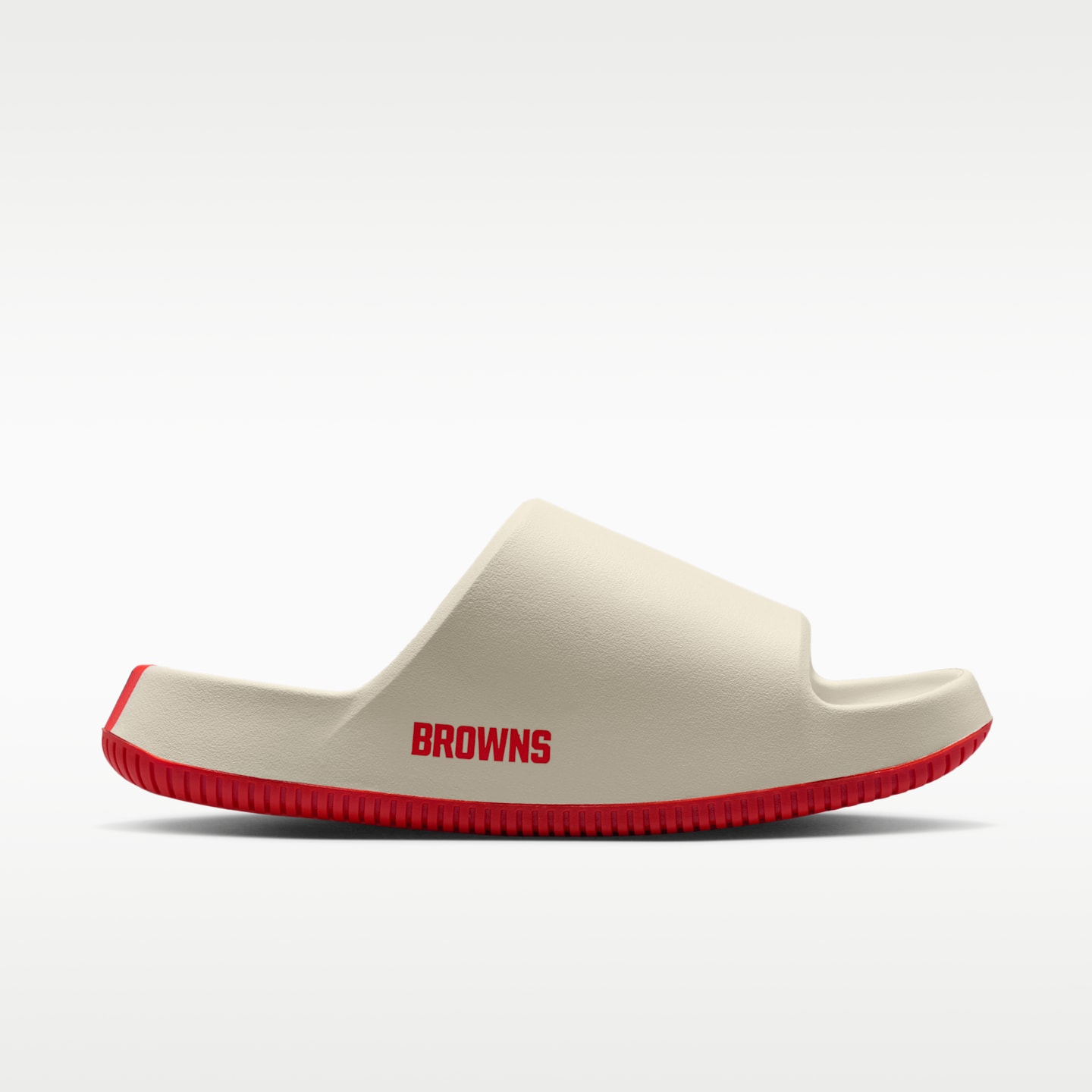 Мужские сандалии Nike Calm (Cleveland Browns) NFL, цвет: Молочный / Коричневый — фото 4