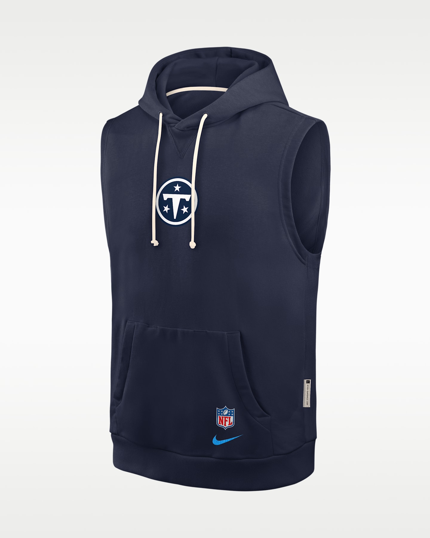Мужская худи без рукавов Nike Tennessee Titans Rivalries Collection Sideline Dri-FIT NFL, цвет: Тёмно-синий — фото 3