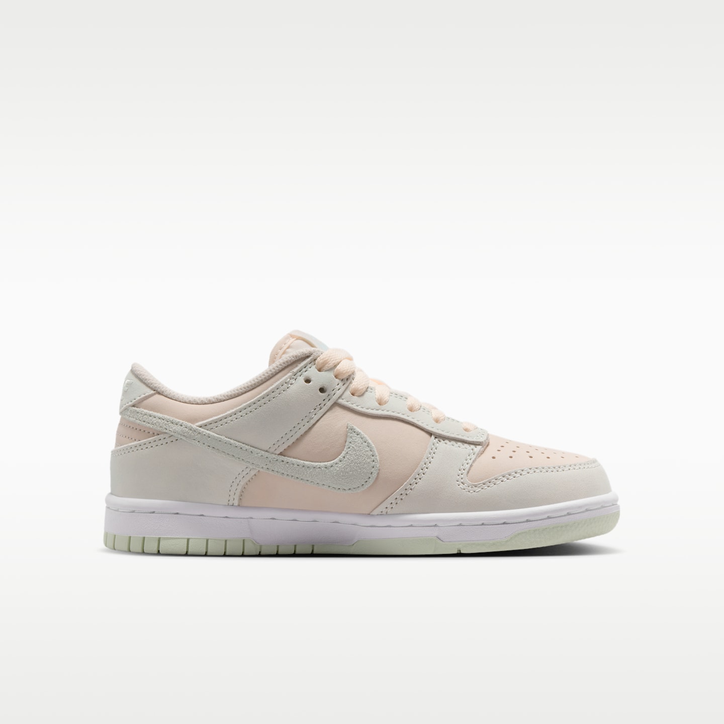 Детские кроссовки Nike Dunk Low Suede, цвет: Меловой / Белый — фото 3