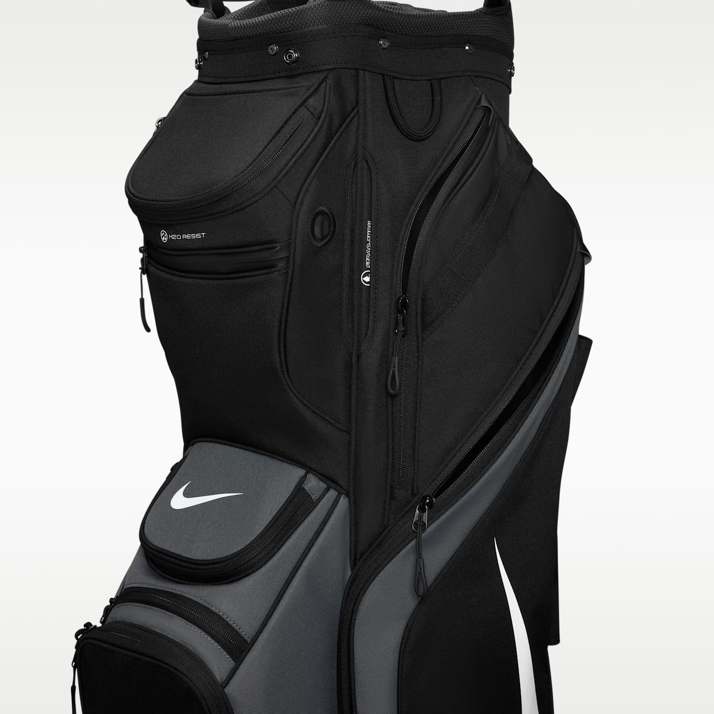 Сумка для гольфа на тележку Nike Performance Cart, цвет: Чёрный / Железный серый — фото 6