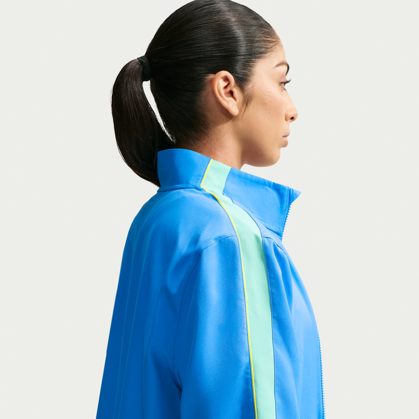 Женские комплекты Brazil Strike Nike Dri-FIT Soccer Woven Tracksuit, цвет: Светлый синий / Бирюзовый — фото 3
