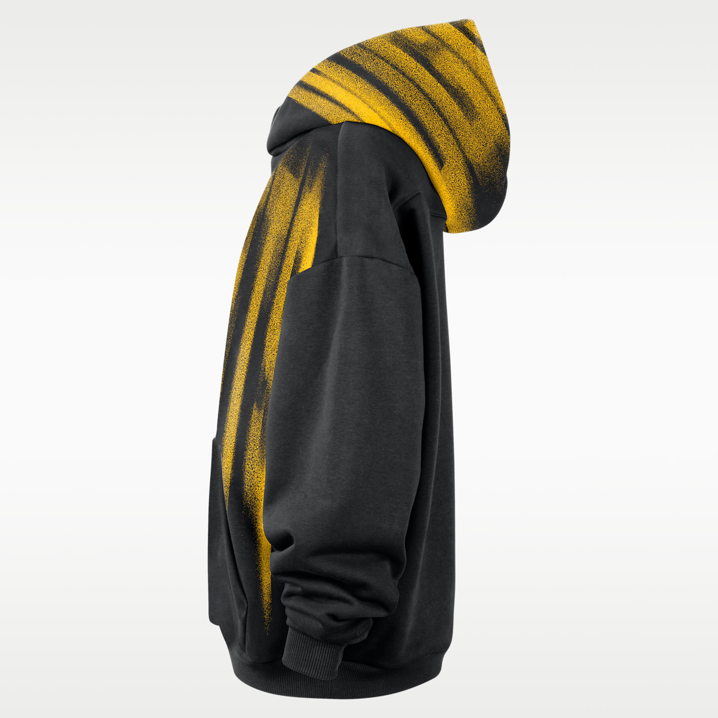 Мужское худи Nike Denver Nuggets Standard Issue Therma-FIT Fleece Basketball, цвет: Чёрный / Белый — фото 3