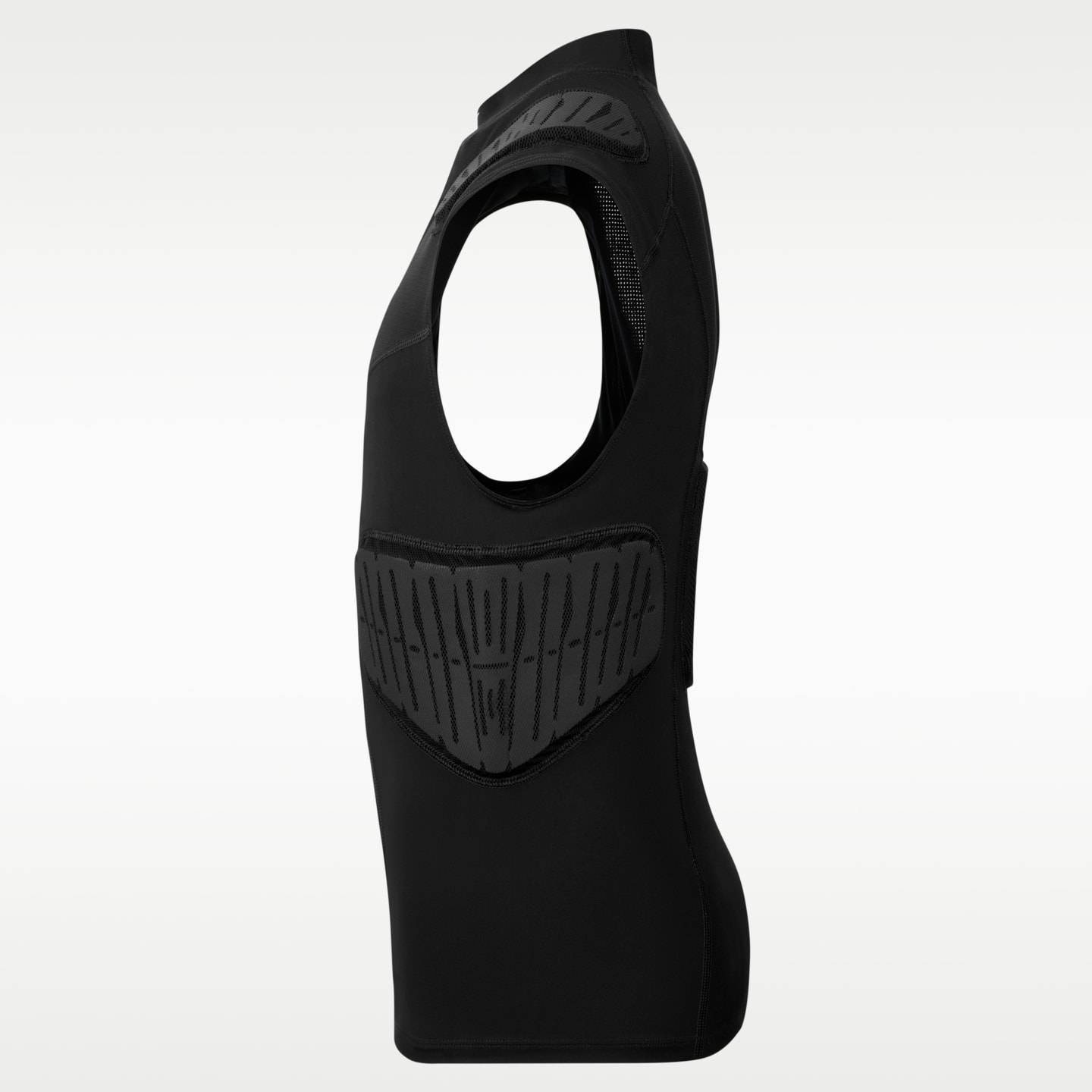 Детский топ Nike Pro HyperStrong 5-Pad Top 2.0, цвет: Чёрный / Белый — фото 3