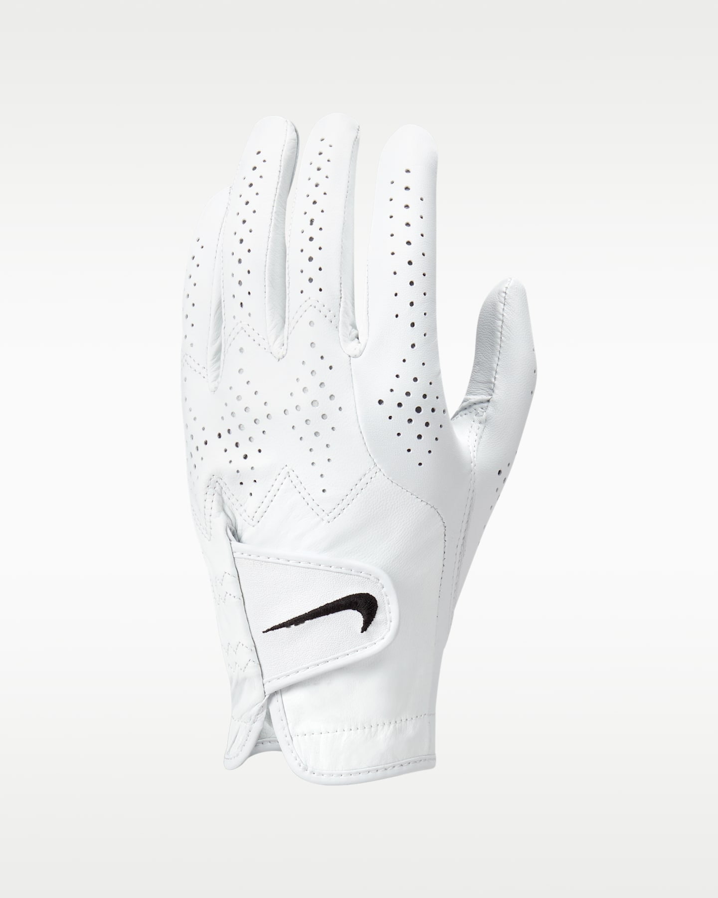 Мужская перчатка для гольфа Nike Tour Classic 4, левая, стандартный размер, цвет: Жемчужный белый / Чёрный — фото 3