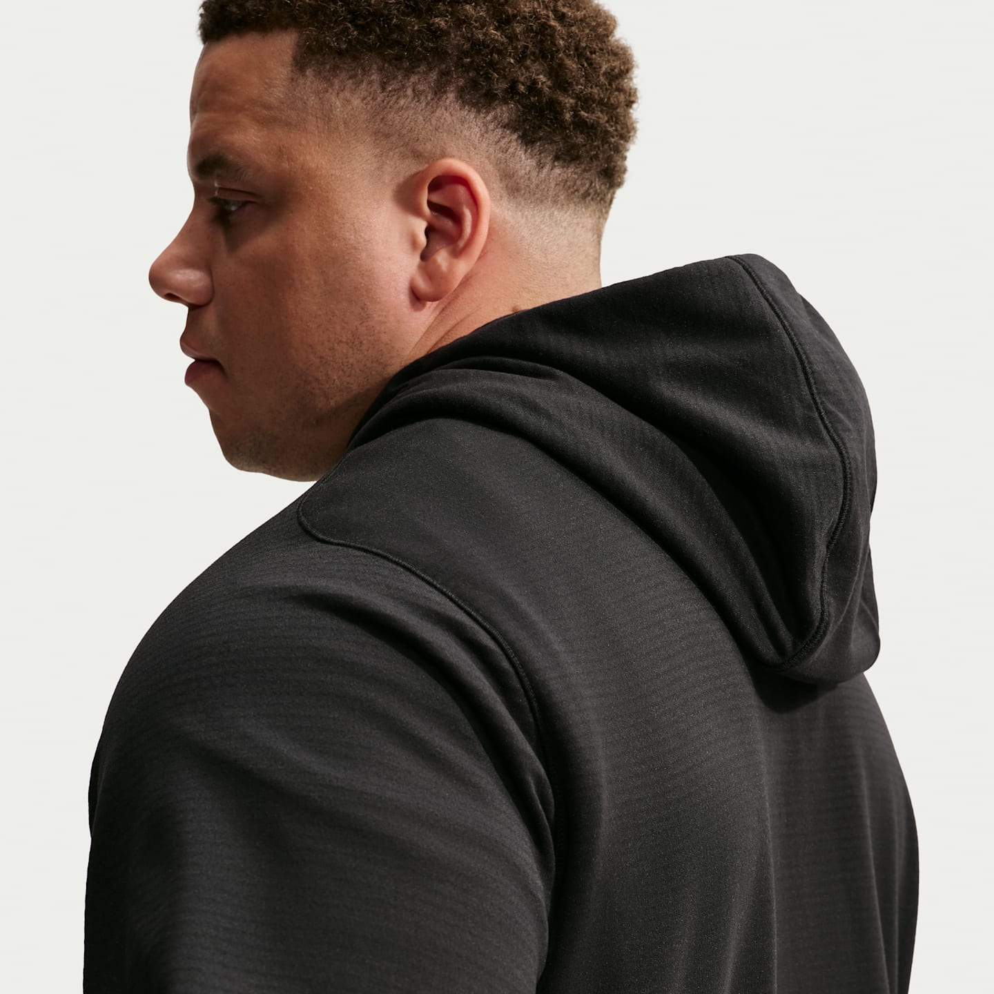 Мужское худи на молнии Nike Primary NanoKnit Therma-FIT, цвет: Чёрный — фото 8