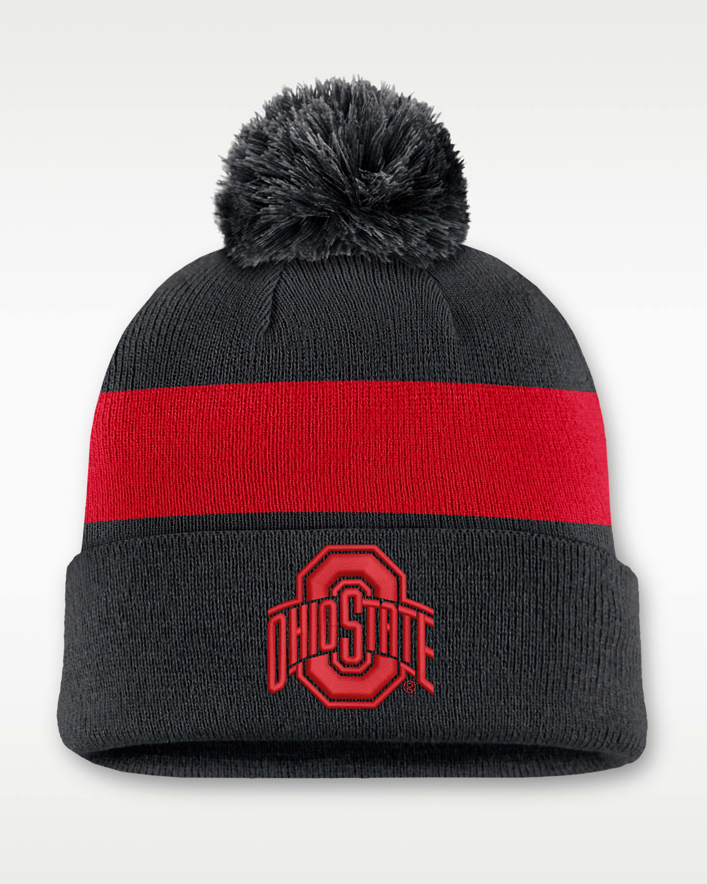 Мужская шапка-бини Nike Ohio State Peak с отворотом, цвет: Чёрный — фото 3