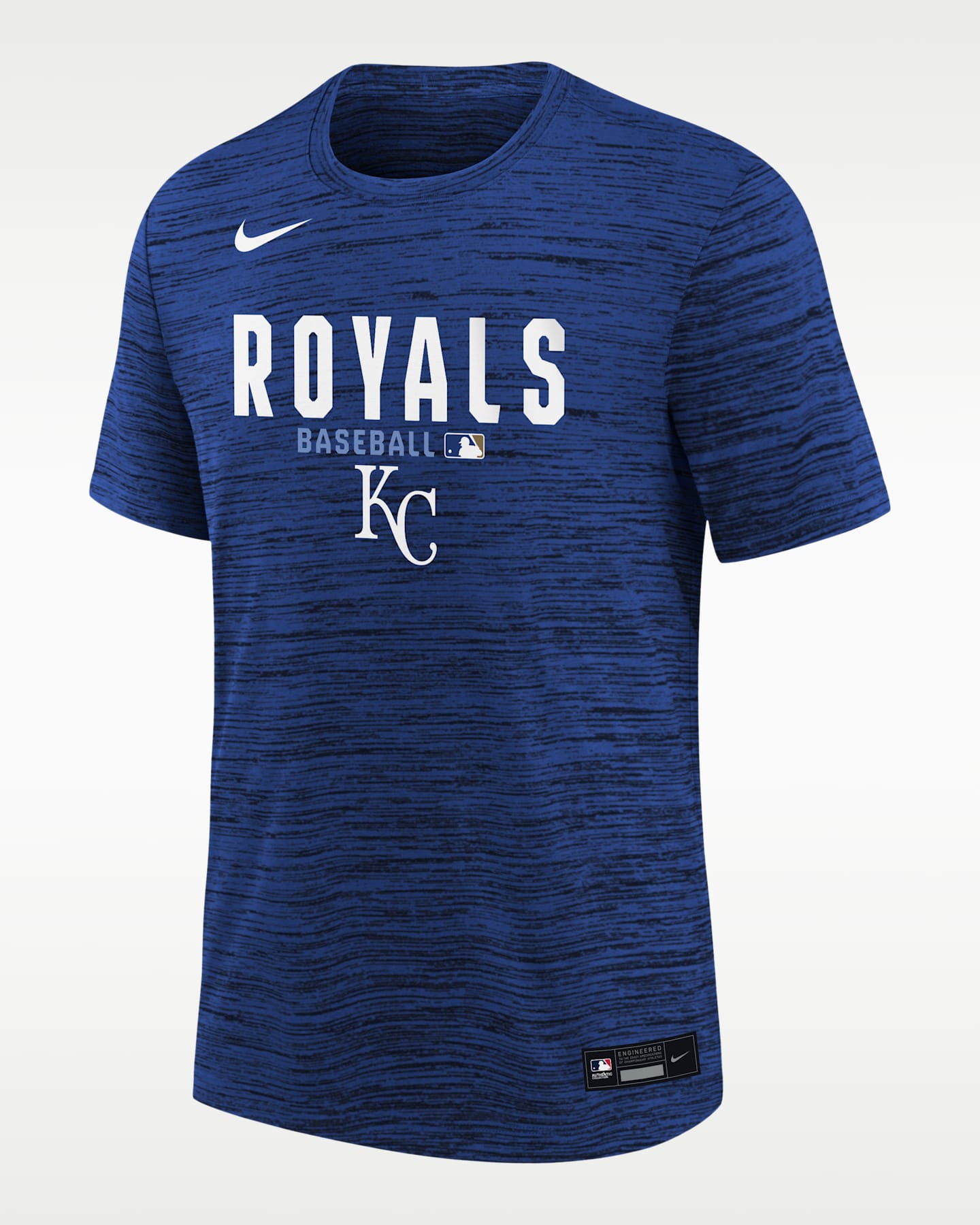 Детская футболка Nike Dri-FIT MLB Kansas City Royals Authentic Collection Velocity, цвет: Синий — фото 3