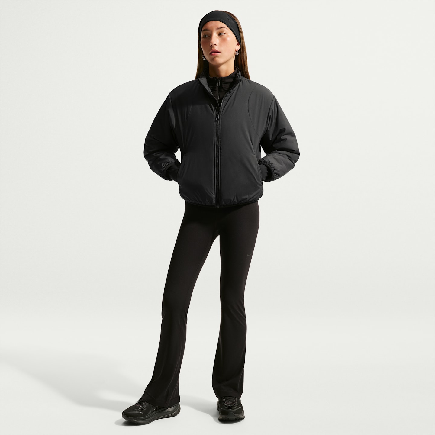 Детская утеплённая куртка для девочек Nike Mavn Storm-FIT, цвет: Чёрный — фото 4