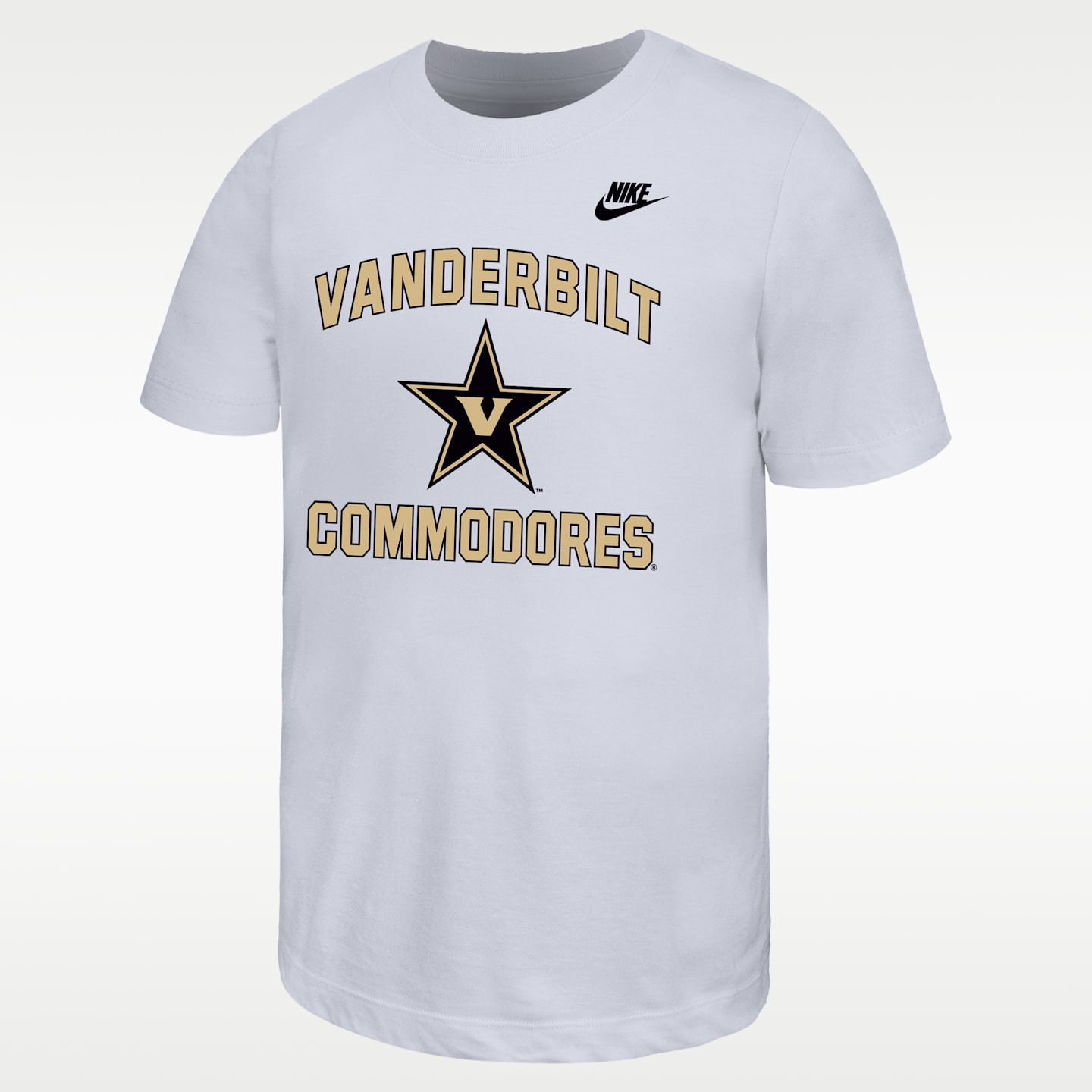 Детская футболка Nike Vanderbilt Commodores Football, цвет: Белый