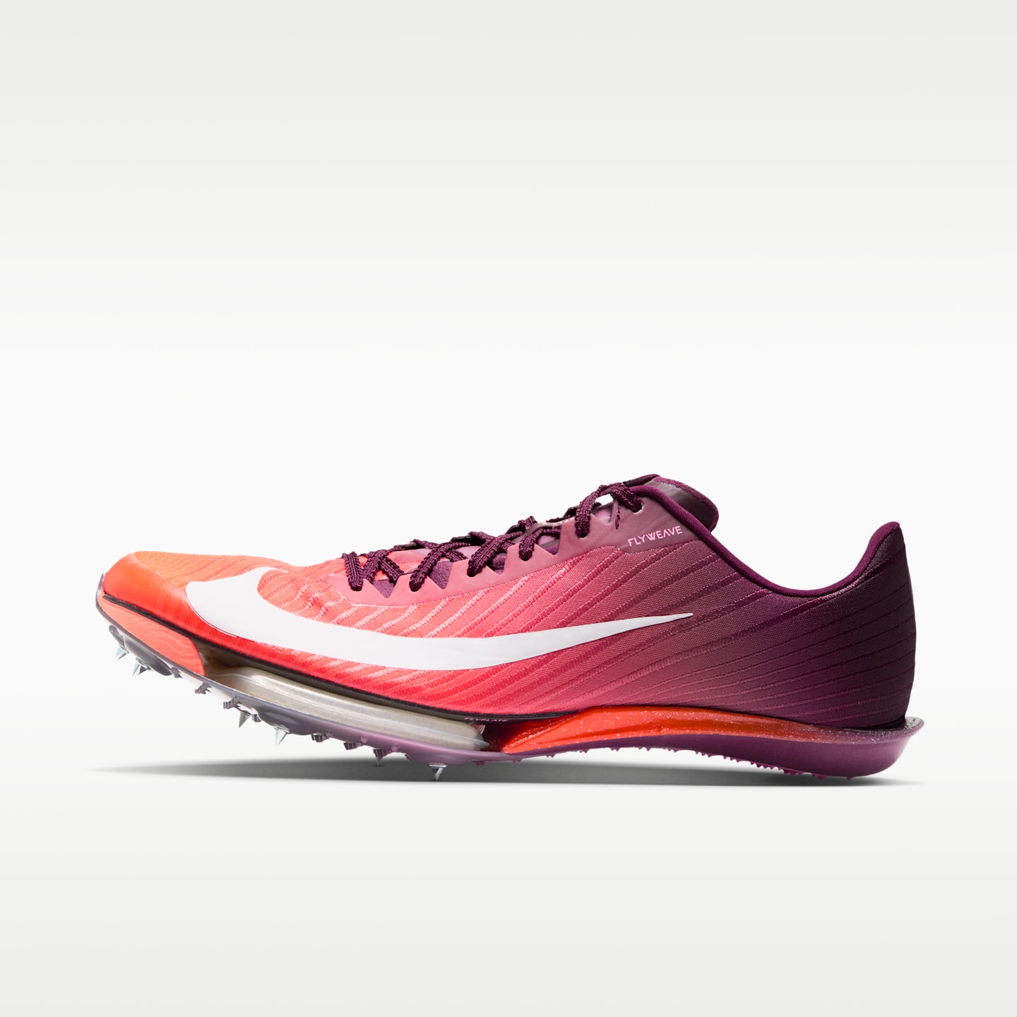 Мужские кроссовки Nike Maxfly 2 Track & Field Sprinting Spikes, цвет: Бордо / Яркий малиновый