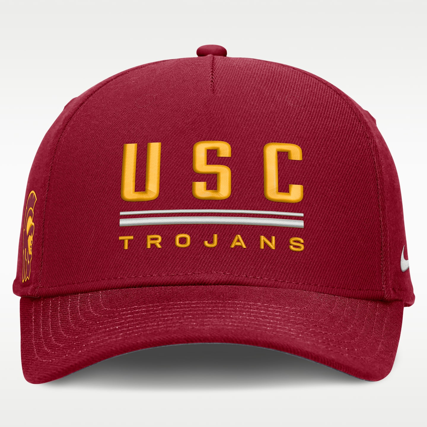 Мужская регулируемая кепка Nike USC Sideline Practice Rise Dri-FIT, цвет: Малиновый — фото 2