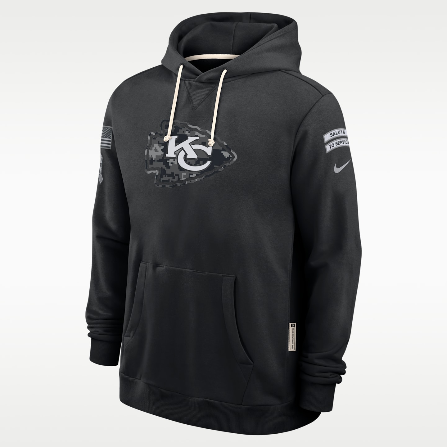Мужское худи Nike Dri-FIT NFL Kansas City Chiefs Salute to Service Sideline, цвет: Чёрный