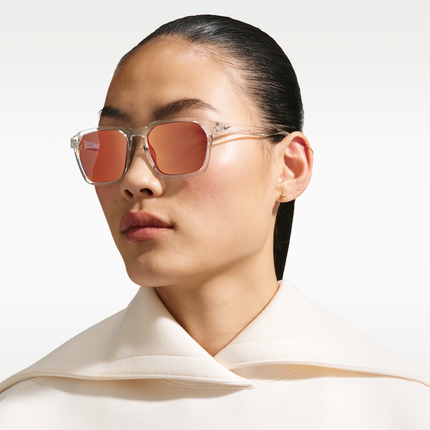 Мужские солнцезащитные очки Nike Vital Shift, цвет: Прозрачный / Красный — фото 2