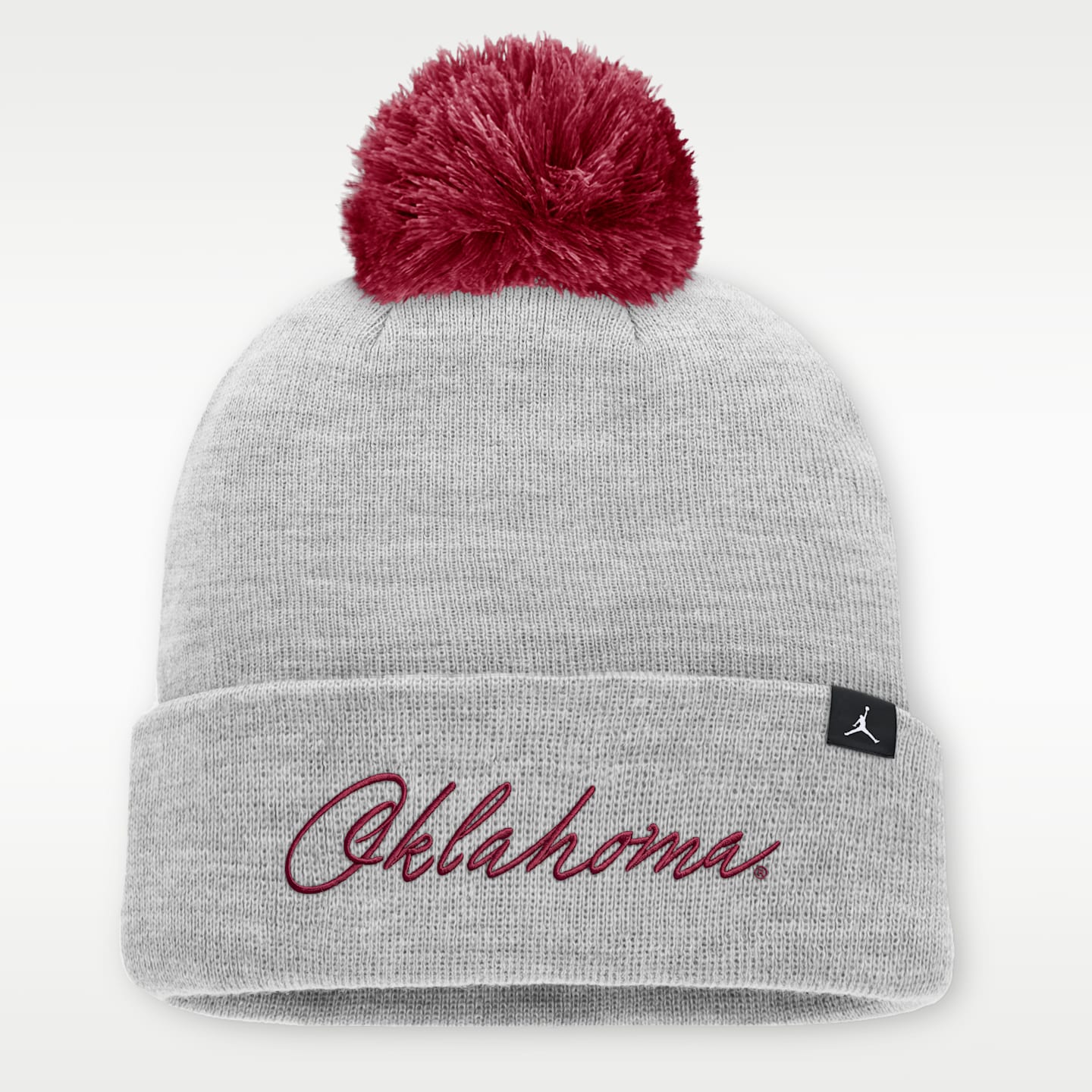 Мужская шапка-бини Jordan Brand Oklahoma Peak с отворотом, цвет: Серый меланжевый — фото 2