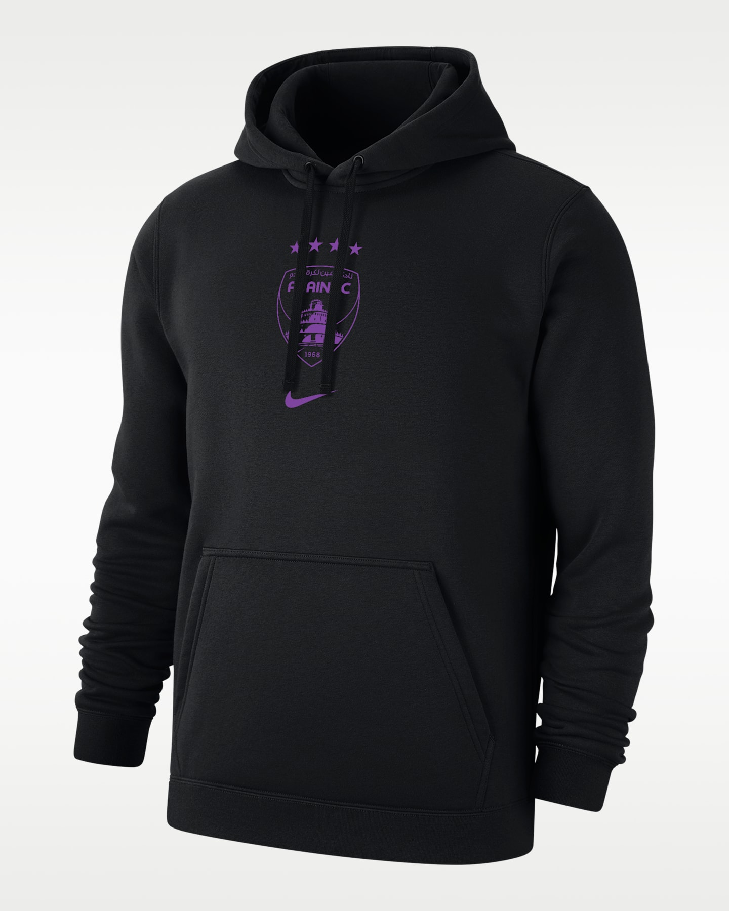 Мужская футбольная флисовая худи Nike Al Ain FC Club, цвет: Чёрный — фото 2