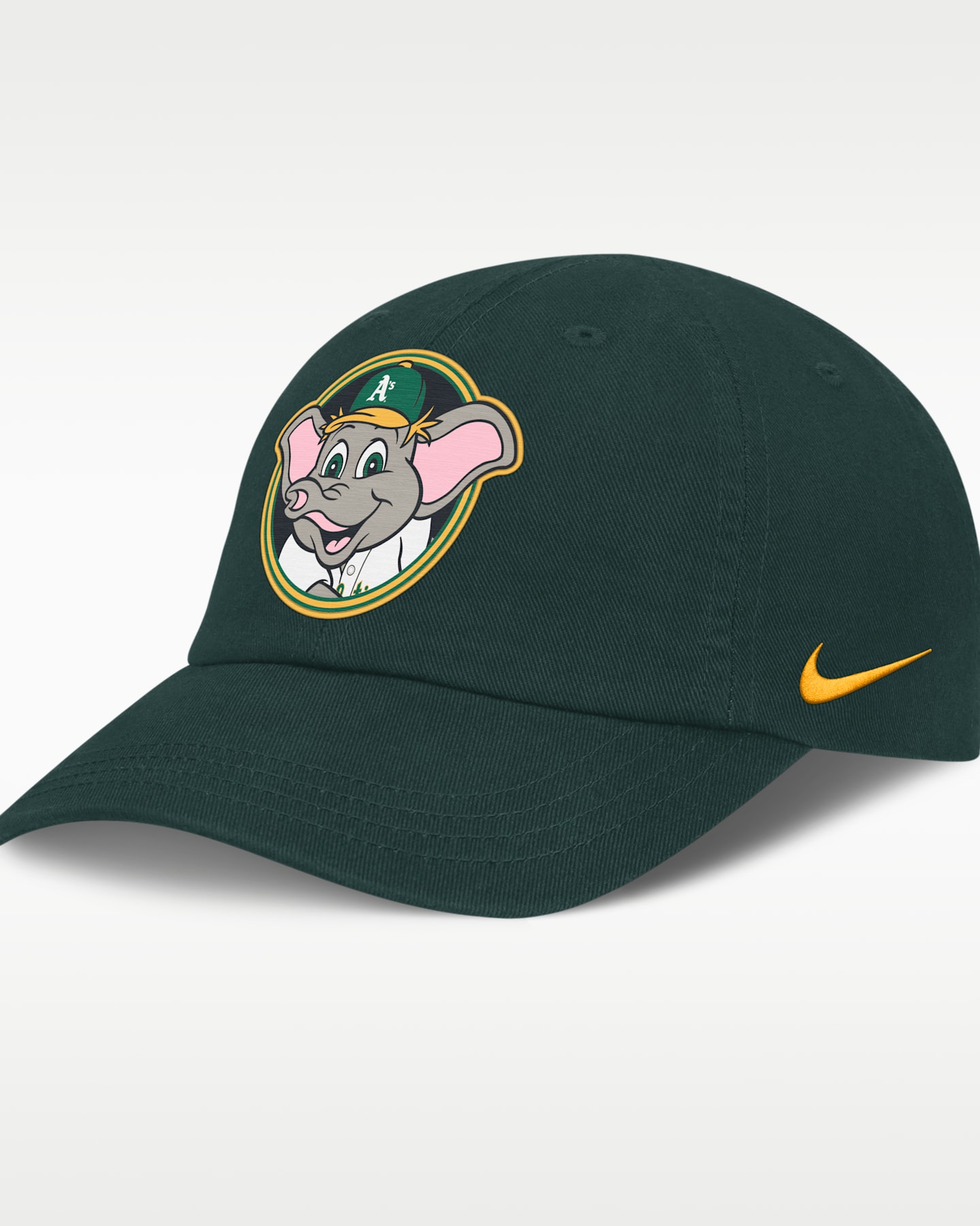 Детская кепка Nike Athletics Mascot Club MLB для малышей, цвет: Тёмный зелёный — фото 3
