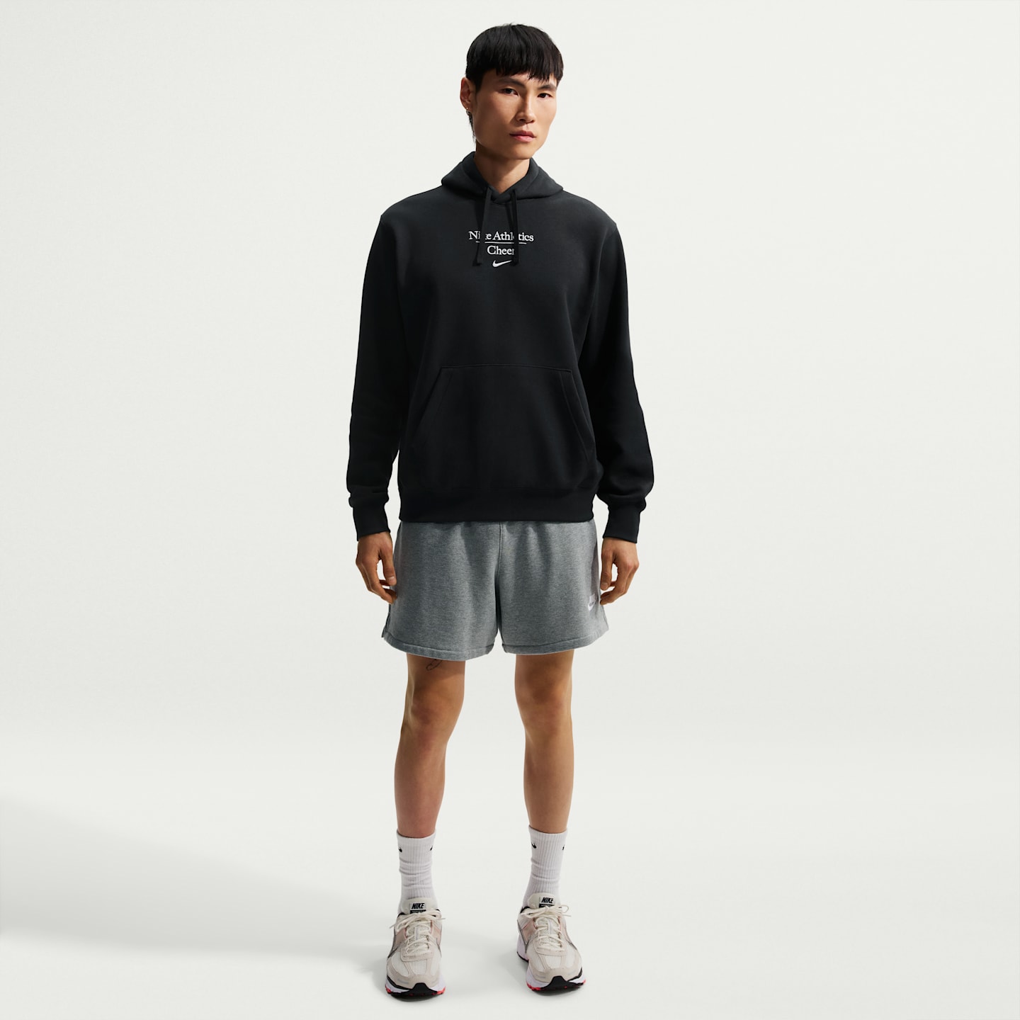 Мужское худи-пуловер Nike Cheer, цвет: Чёрный — фото 4