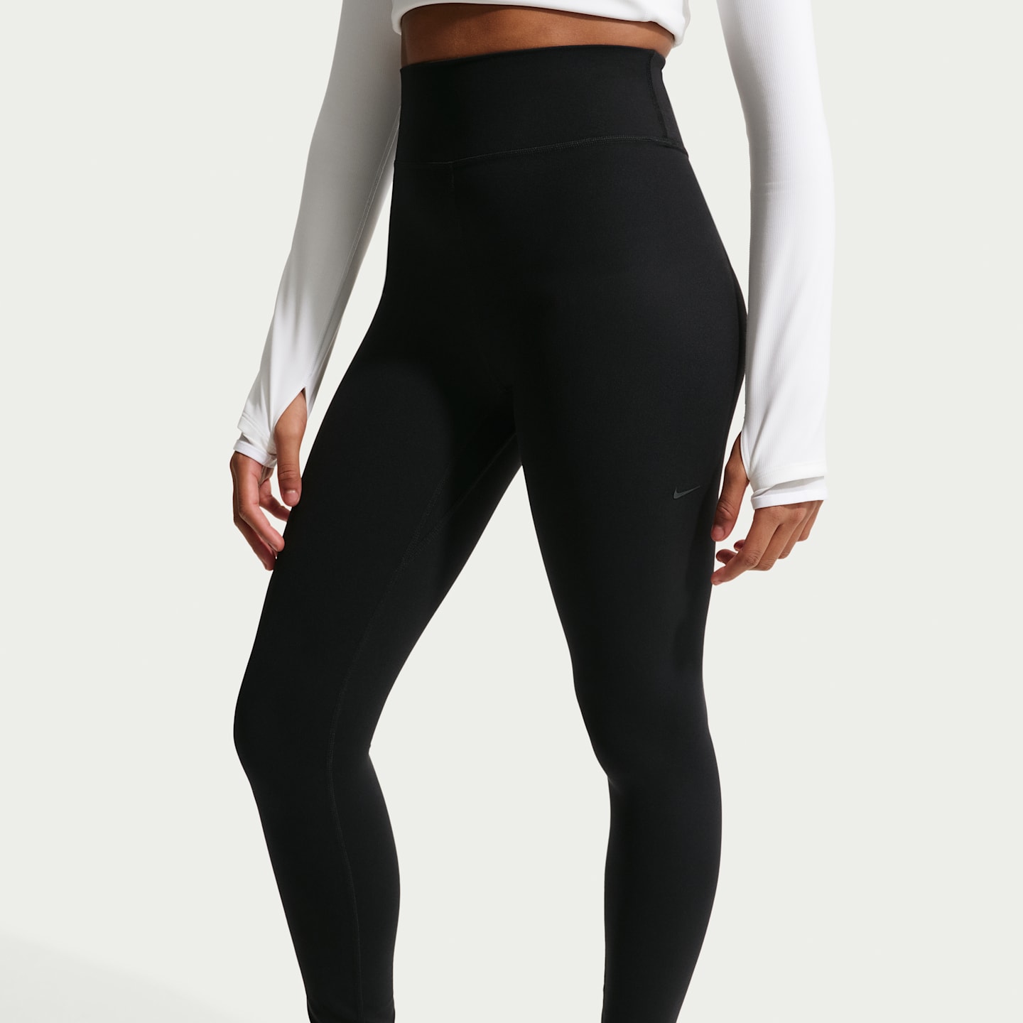 Леггинсы Nike Mavn High-Waisted Full-Length Leggings для девочек, цвет: Чёрный — фото 2