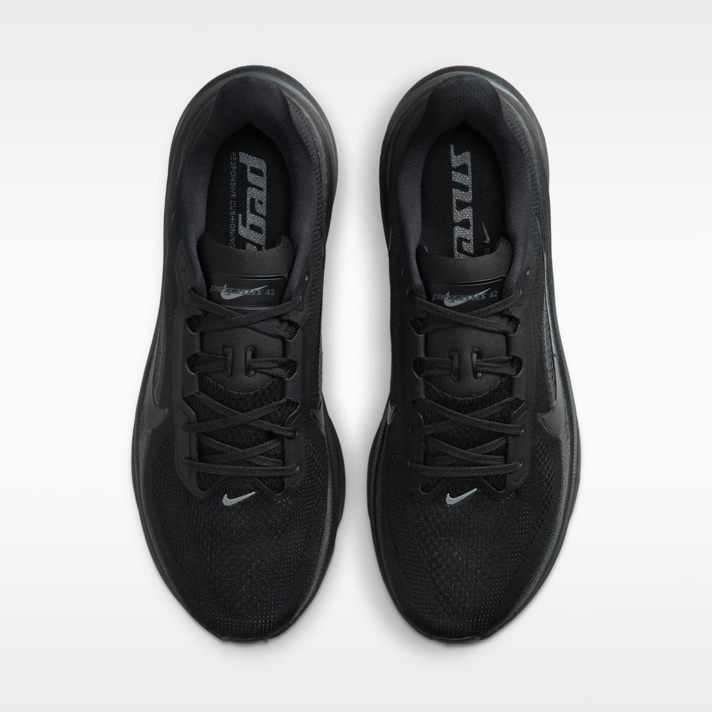 Мужские беговые кроссовки Nike Pegasus 42, цвет: Чёрный / Антрацитовый — фото 4