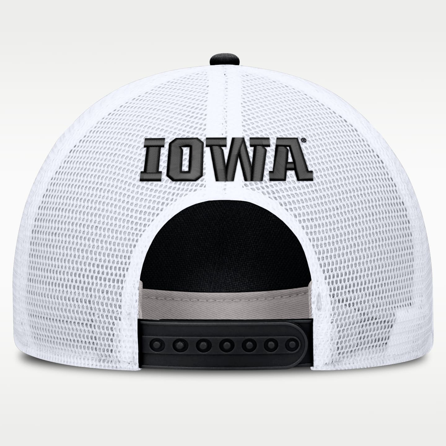 Мужская кепка-тракер Nike Iowa Sideline Gameday Rope, цвет: Чёрный / Белый — фото 2