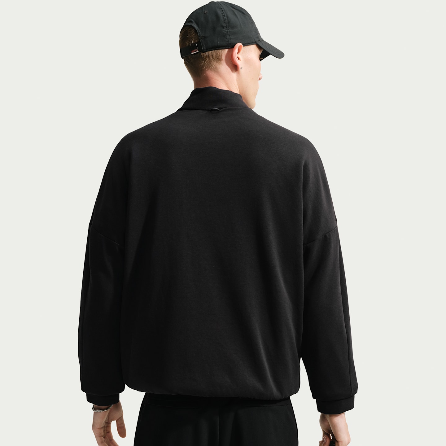 Мужская куртка Nike 24.7 ImpossiblySoft Plush Therma-FIT, цвет: Чёрный / Серый — фото 2