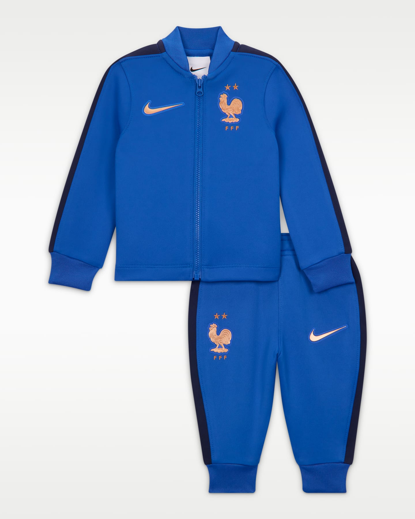 Детские комплекты Nike FFF Strike Baby/Toddler Dri-FIT Soccer Knit Tracksuit, цвет: Королевский синий / Синий — фото 4