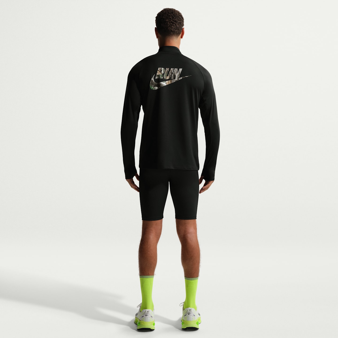 Мужские кроссовки Nike Stride Dri-FIT Realtree® Running Mid Layer, цвет: Чёрный — фото 5