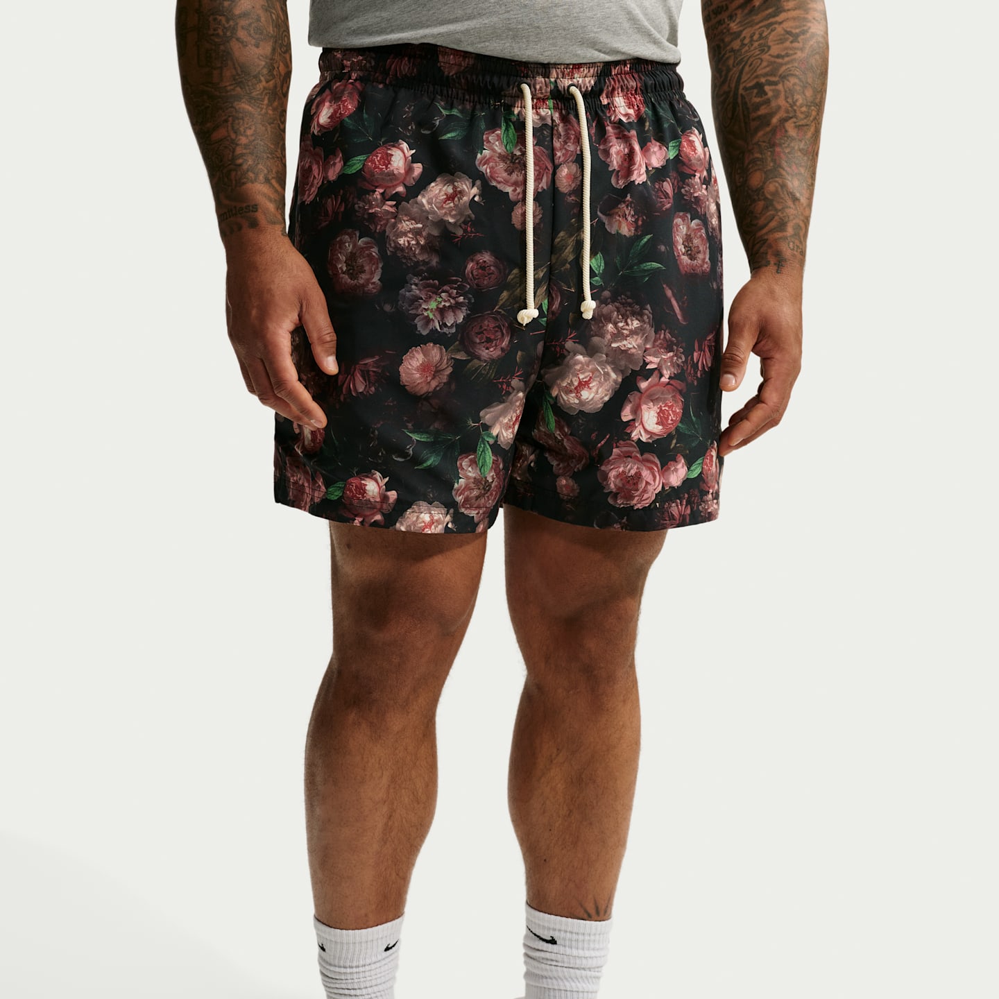 Мужские баскетбольные шорты Nike Standard Issue Dri-FIT, цвет: Чёрный / Бледная слоновая кость — фото 7