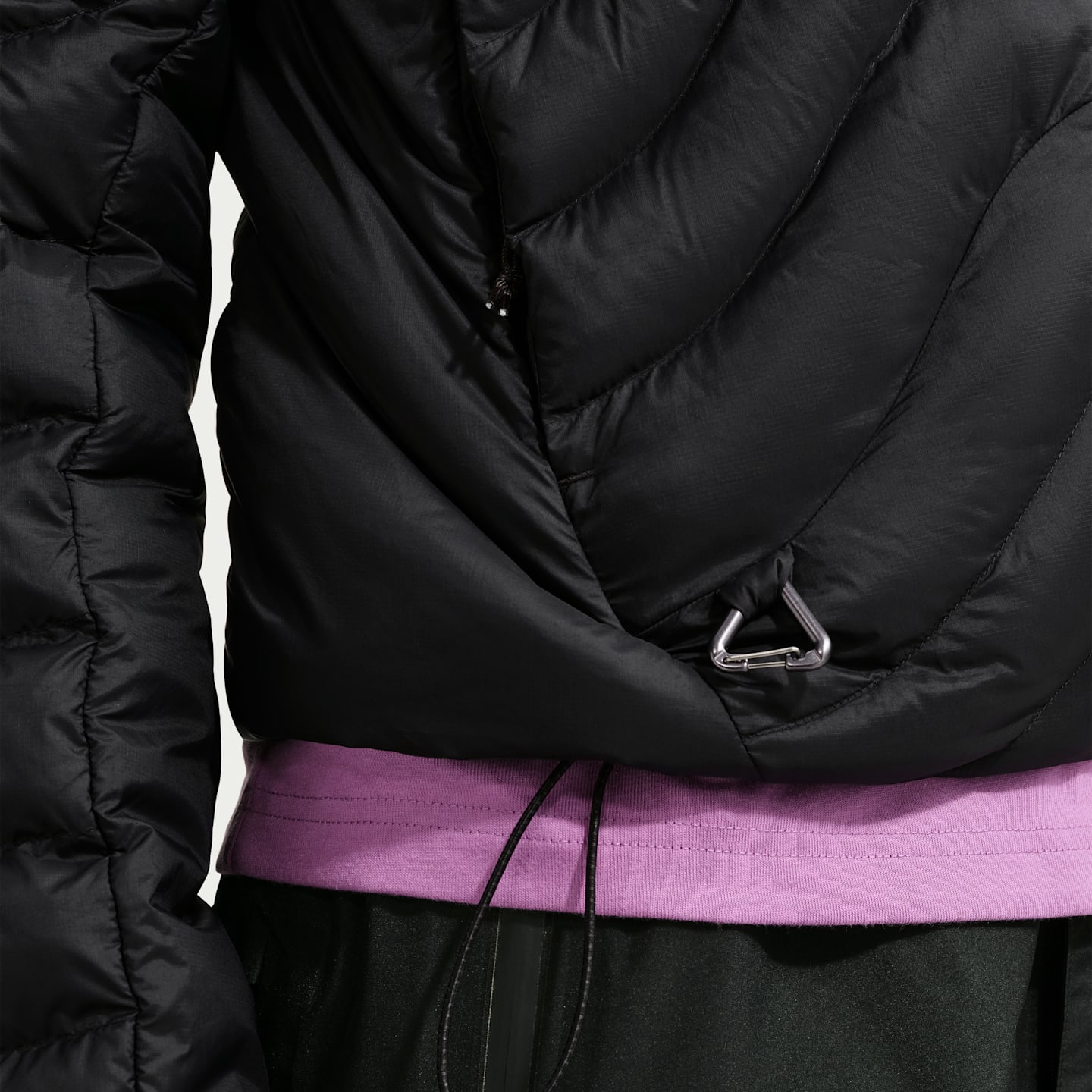 Женская куртка с капюшоном Nike ACG Lava Flow Therma-FIT ADV, цвет: Чёрный / Снежный белый — фото 8