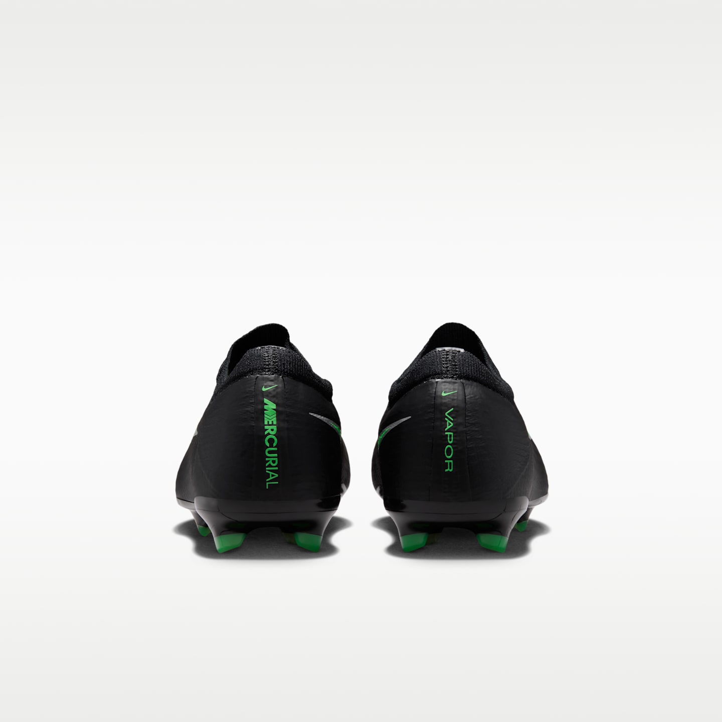 Детские бутсы Nike Jr. Mercurial Vapor 17 Pro Firm-Ground Low-Top Soccer Cleats, цвет: Чёрный / Зелёный — фото 6