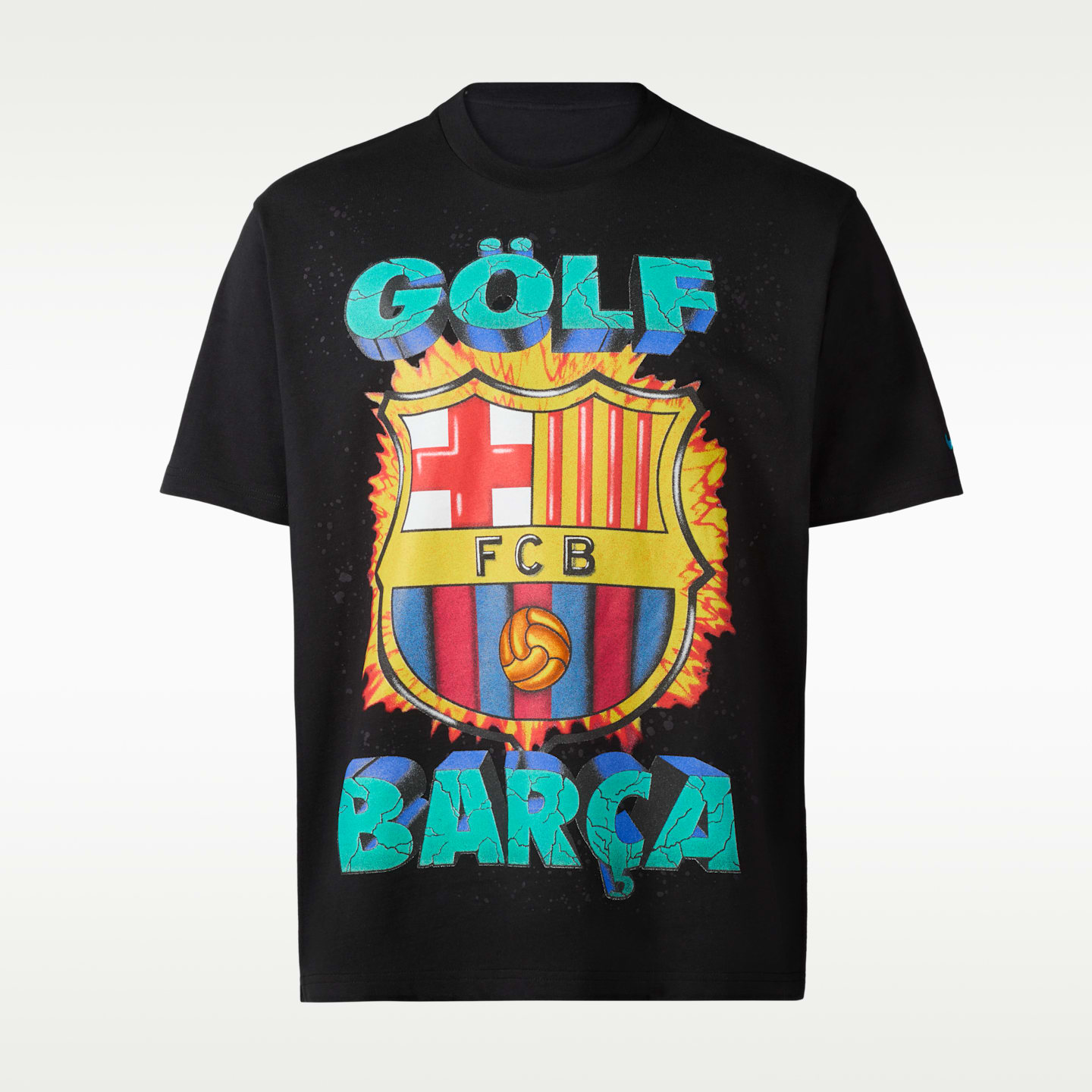 Мужской топ Nike FC Barcelona x Golf Wang Dri-FIT Soccer, цвет: Чёрный — фото 1