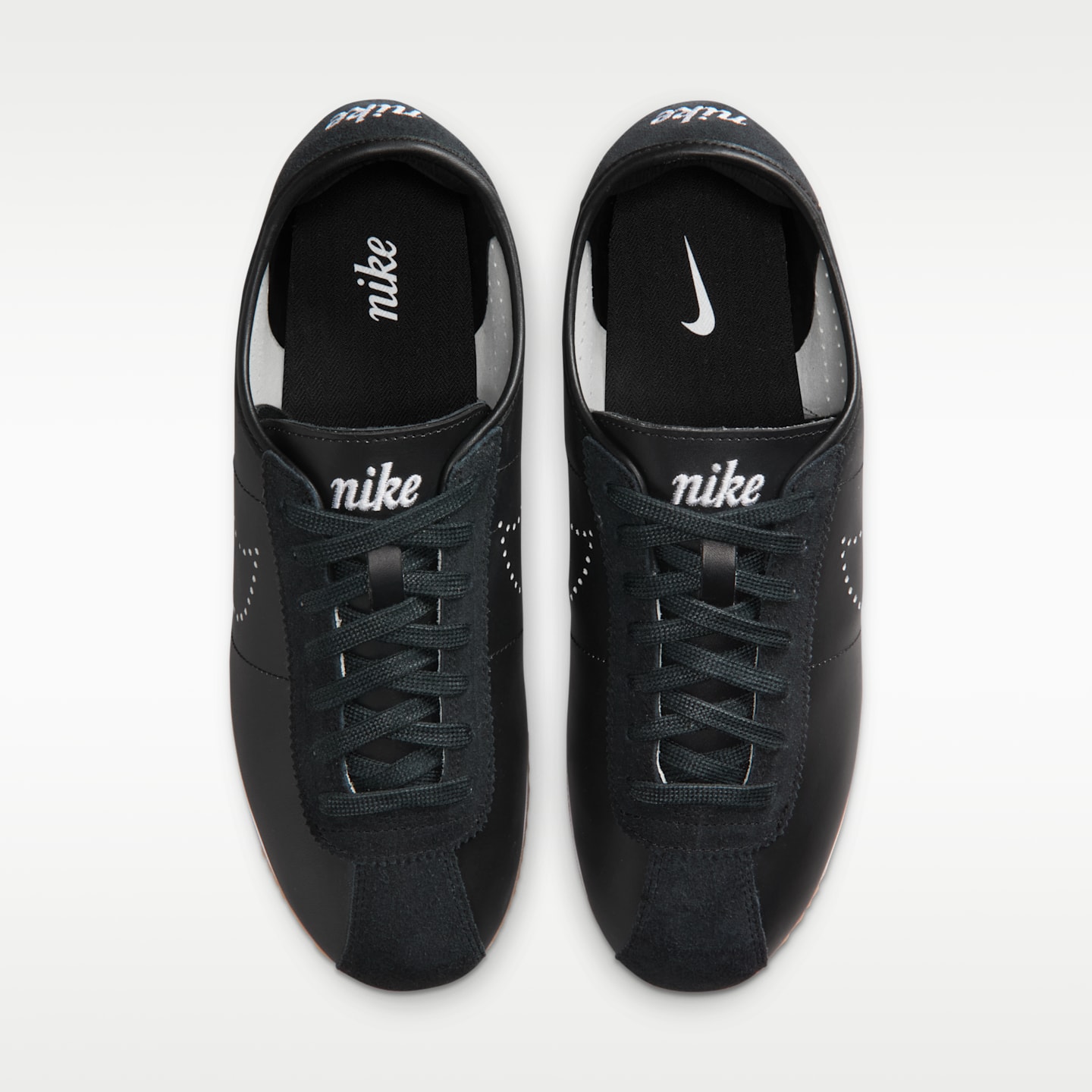 Женские кроссовки Nike Cortez Leather, цвет: Чёрный / Карамельный коричневый — фото 4