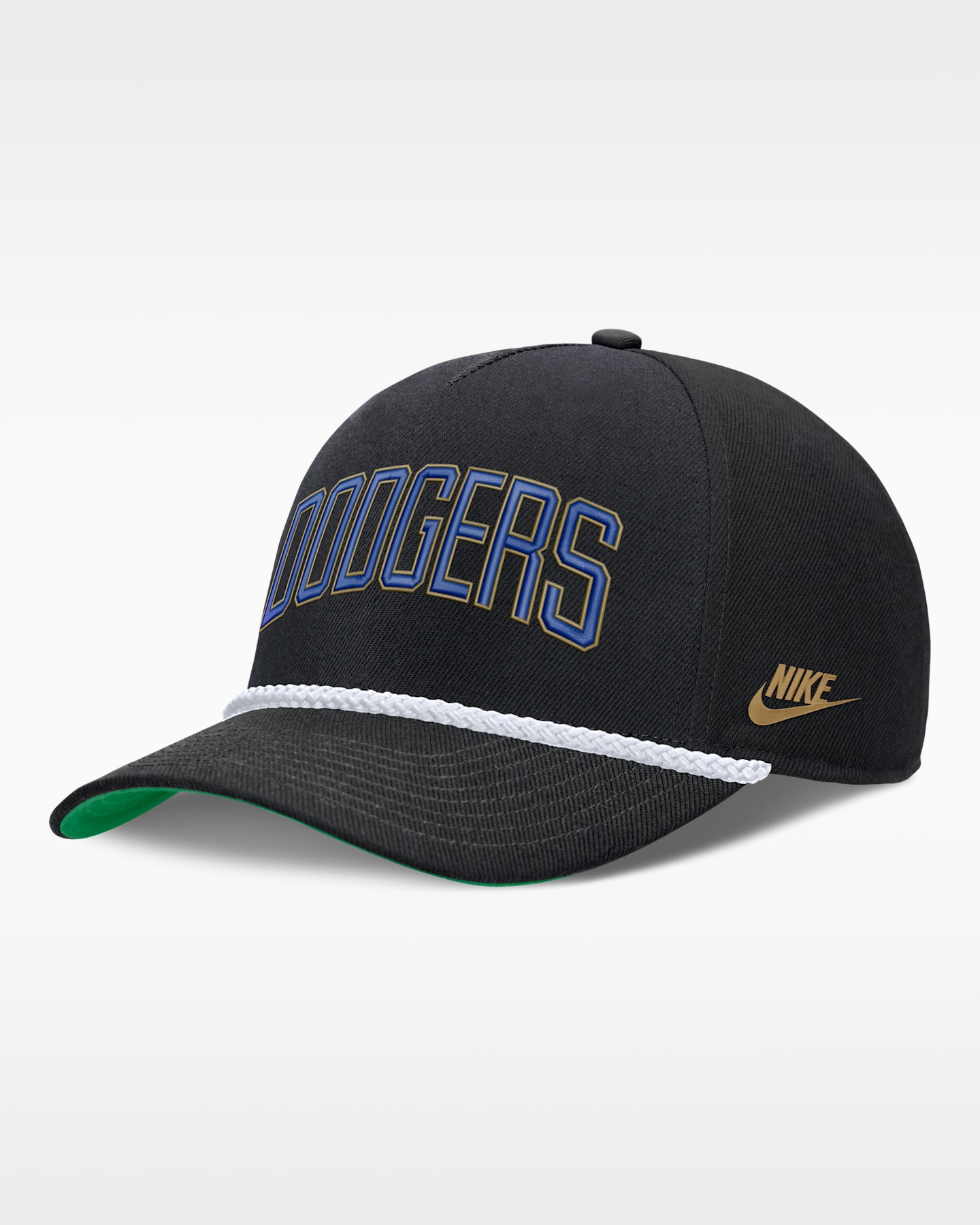 Мужская кепка Nike MLB Los Angeles Dodgers Rise, цвет: Чёрный — фото 4