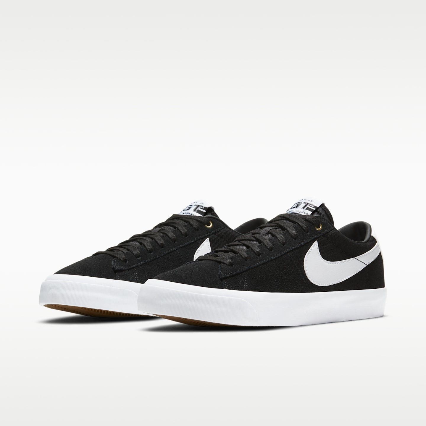 Пиджак Nike SB Zoom Blazer Low Pro GT Skate Shoes, цвет: Чёрный / Карамельный коричневый — фото 5