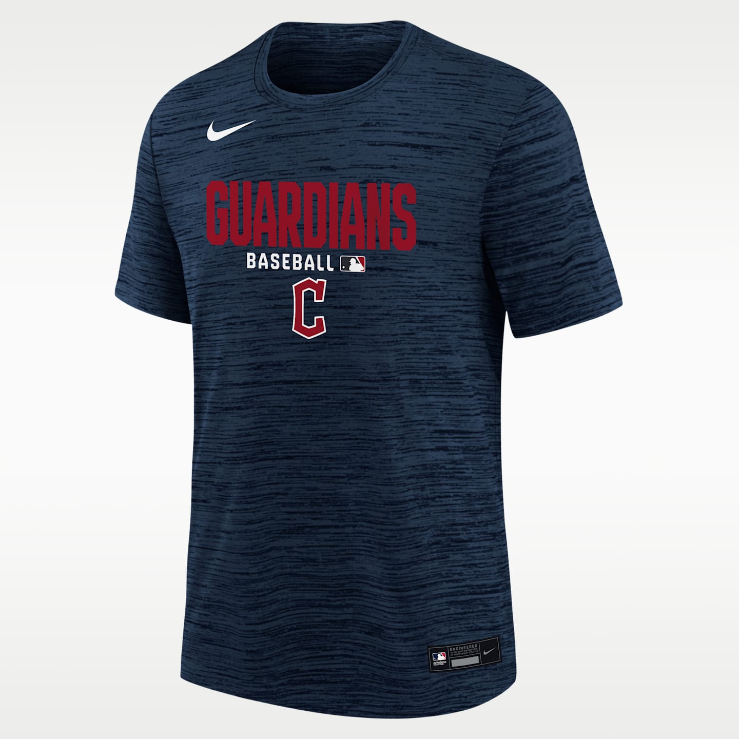 Детская футболка Nike Cleveland Guardians Authentic Collection Velocity Dri-FIT MLB, цвет: Тёмно-синий — фото 1