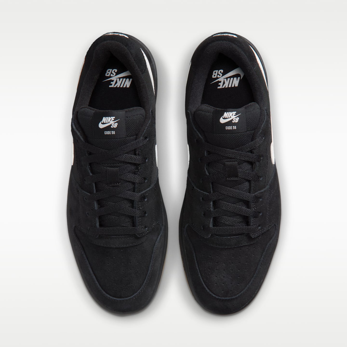 Женские кроссовки Nike SB Code 58 Skate, цвет: Чёрный / Карамельный коричневый — фото 4