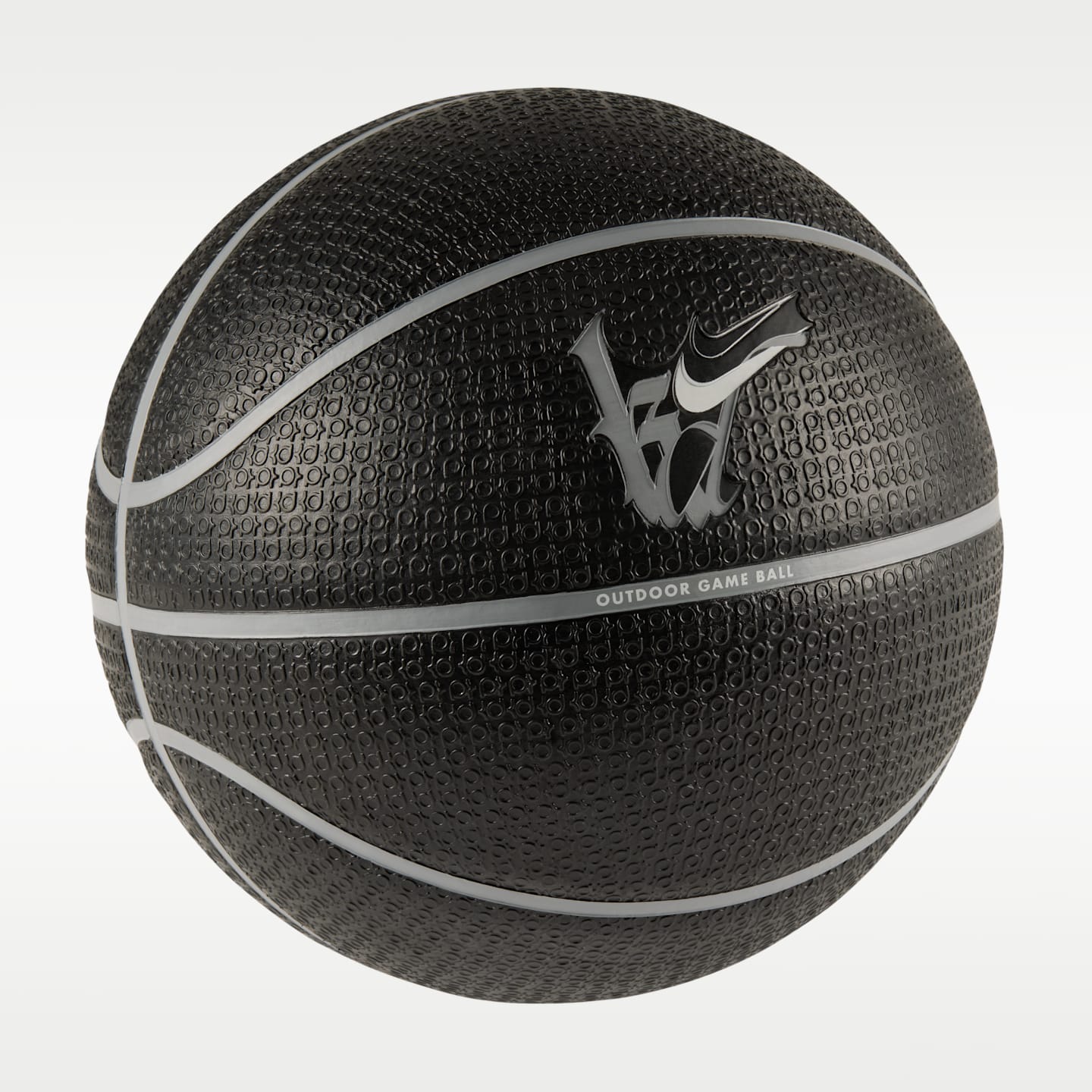 Мяч Nike Kevin Durant Playground Basketball (8 Panel) для детей, цвет: Чёрный / Волчий серый — фото 2