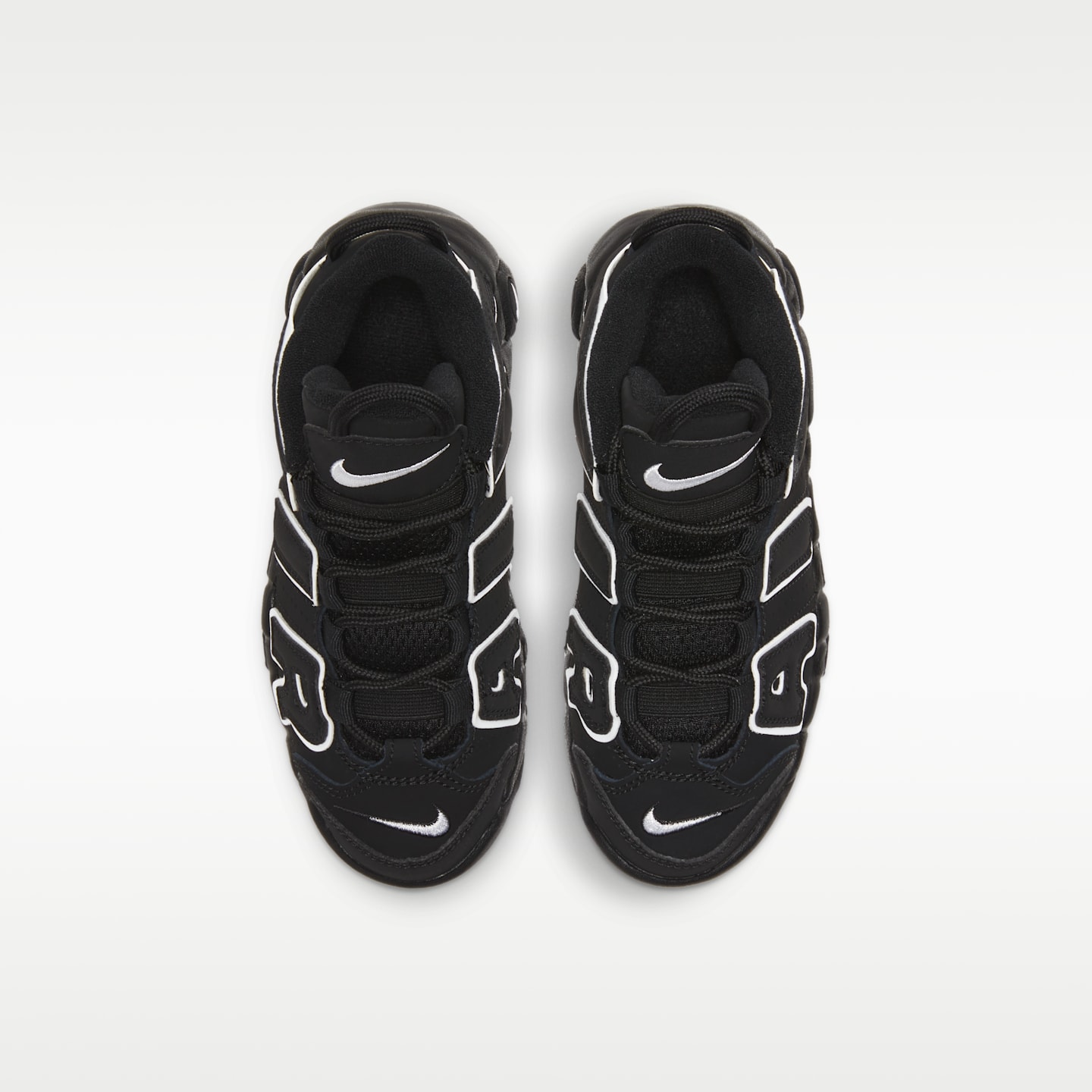 Детские кроссовки Nike Air More Uptempo, цвет: Чёрный / Белый — фото 4