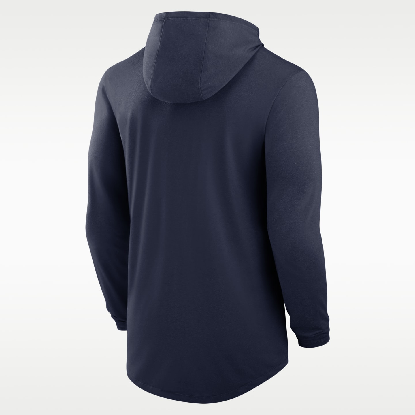 Мужская футболка Nike West Virginia Primetime Pattern Dri-FIT College Long-Sleeve Hooded, цвет: Тёмно-синий — фото 2
