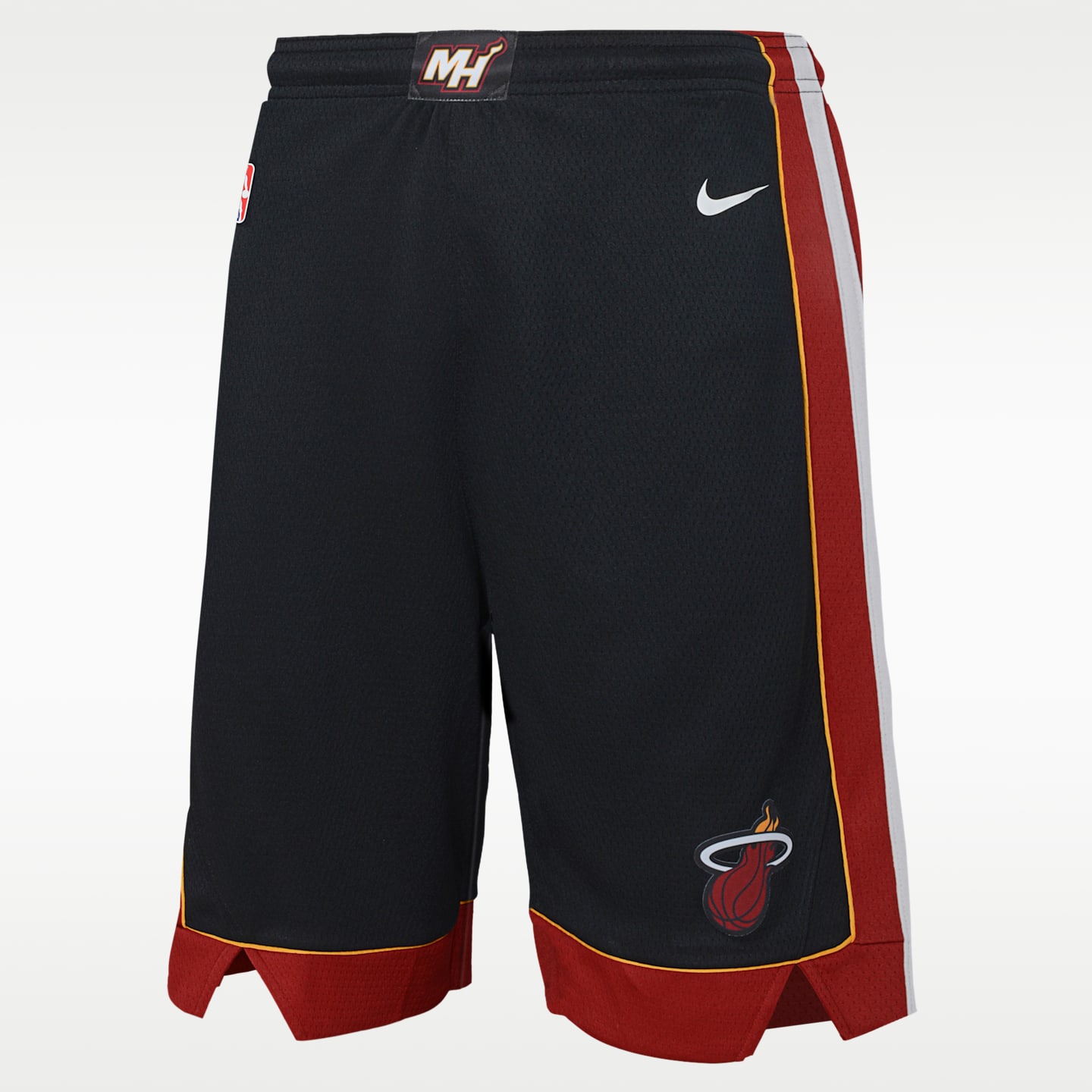Детские баскетбольные шорты-реплика Nike Dri-FIT Miami Heat Swingman Icon Edition, цвет: Чёрный — фото 2