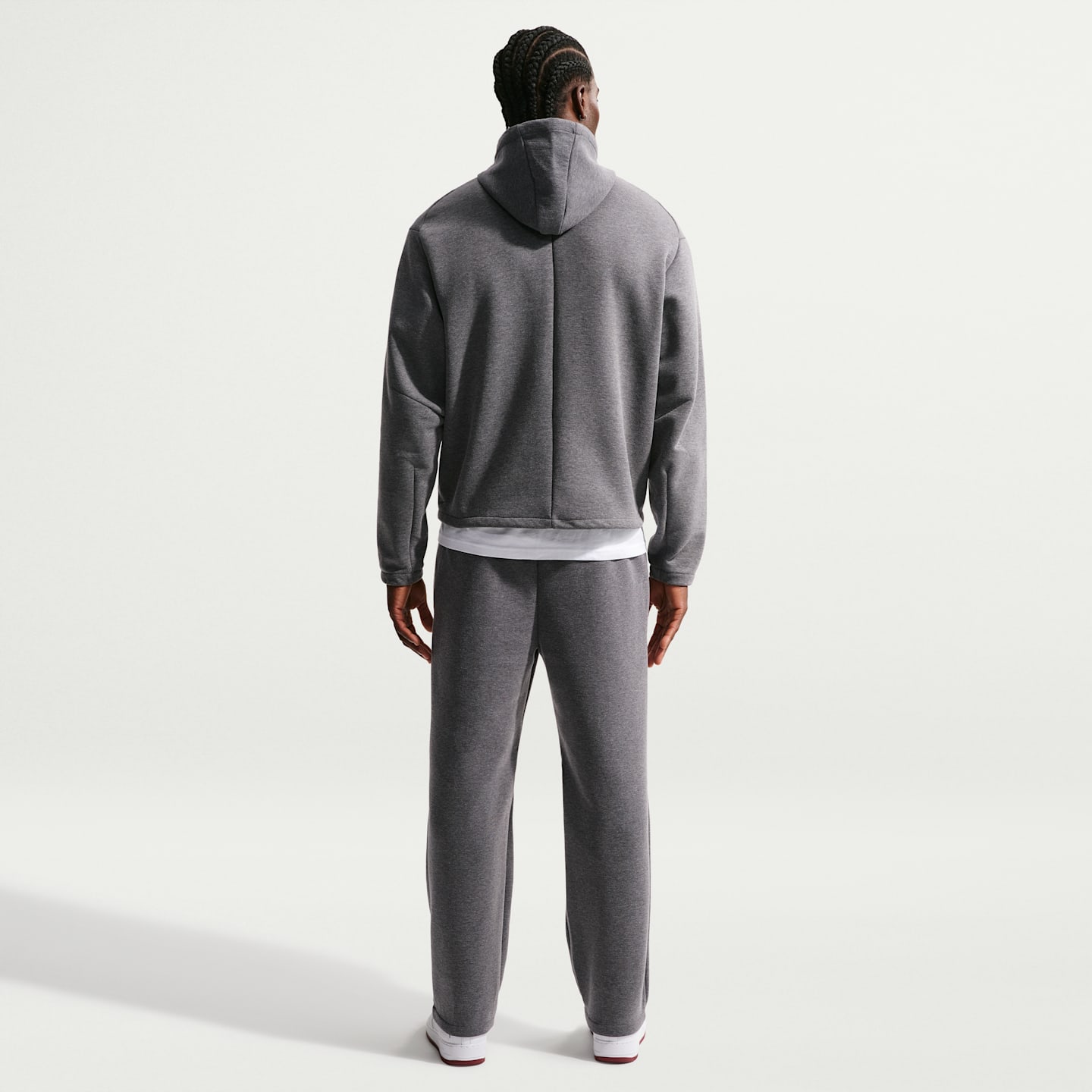 Мужские флисовые баскетбольные брюки Nike Kobe Dri-FIT, цвет: Чёрный меланжевый / Чёрный — фото 5