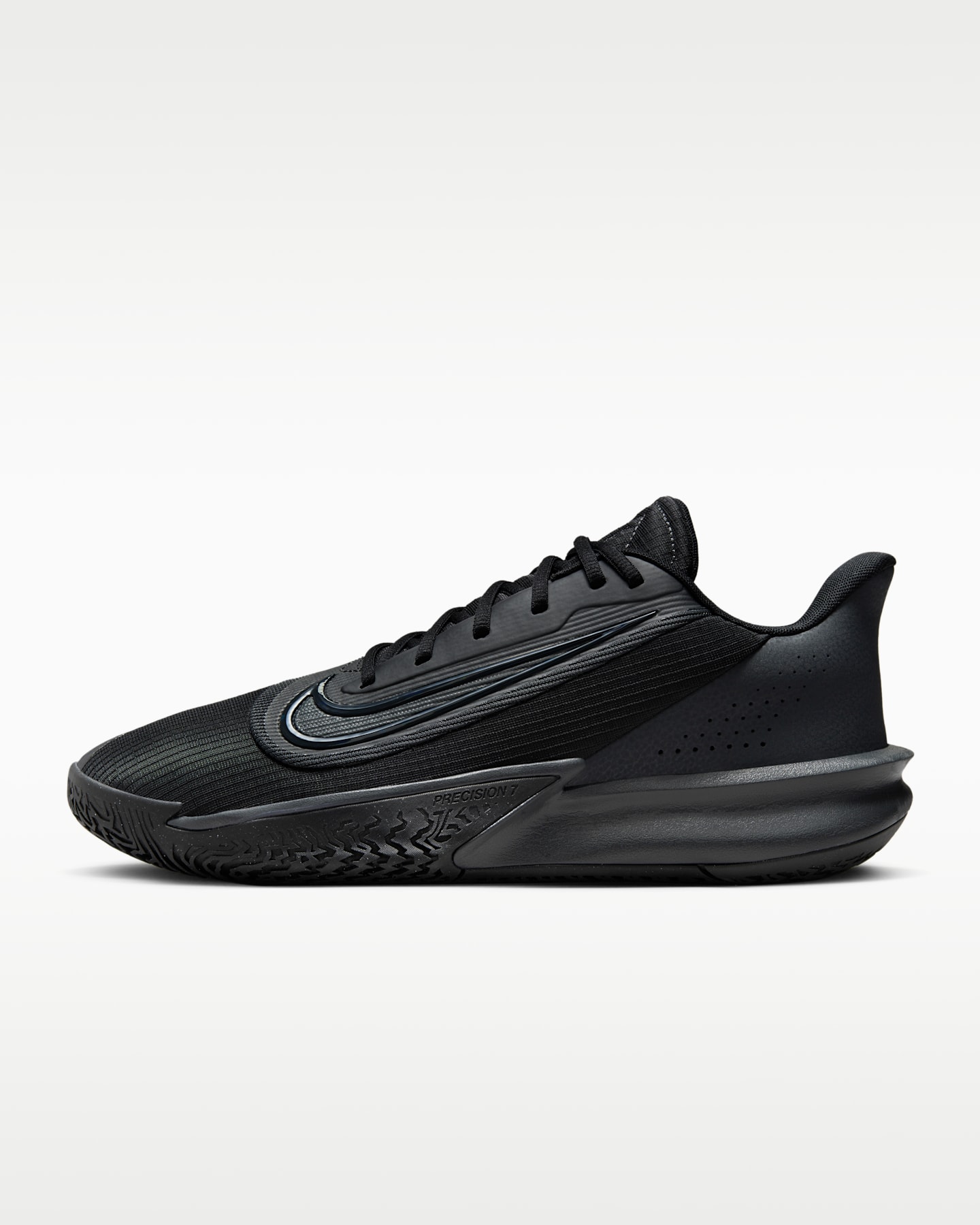 Мужские кроссовки Nike Precision 7 Basketball, цвет: Чёрный / Антрацитовый — фото 9