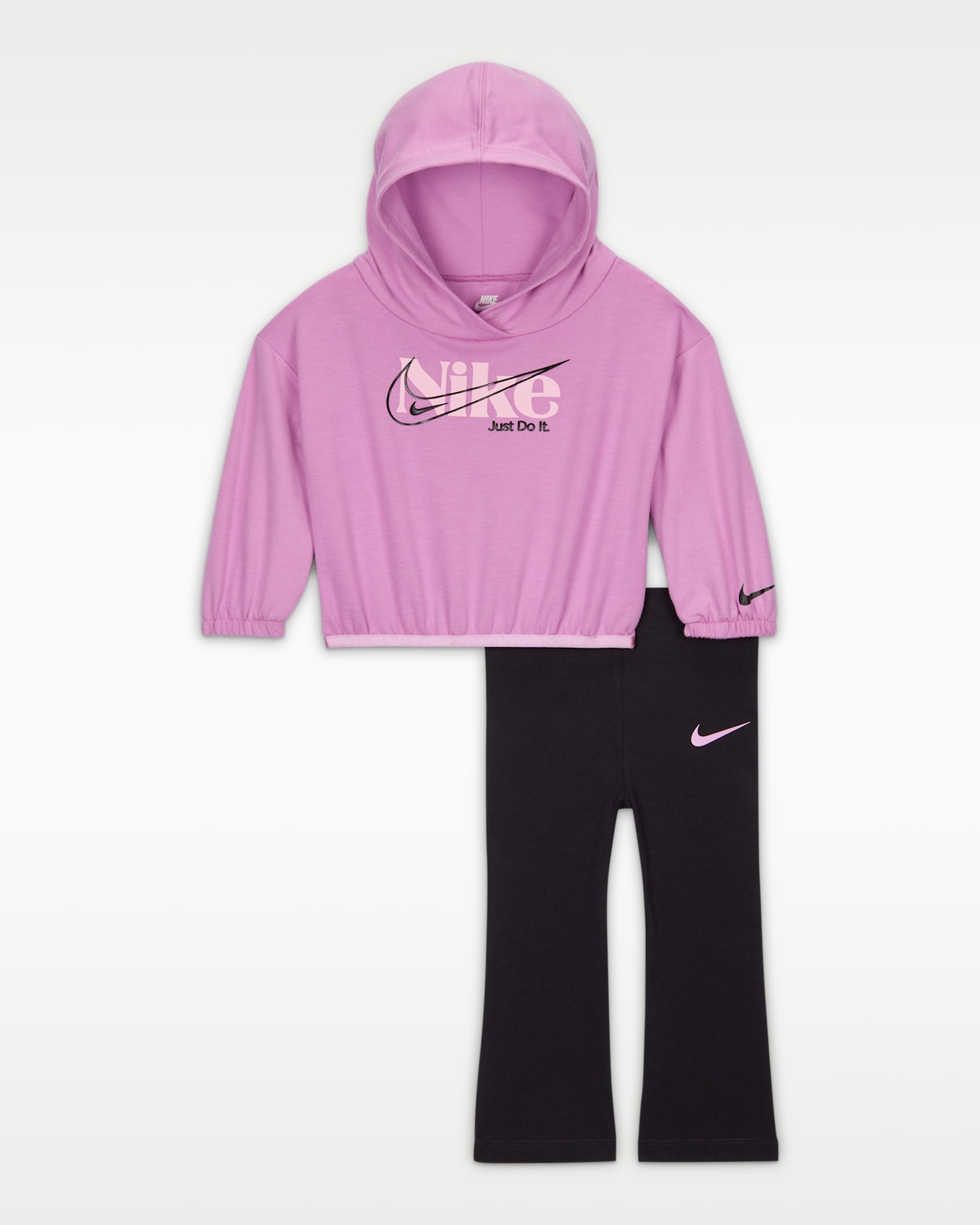 Детские леггинсы Nike Move With Nature Toddler 2-Piece Leggings Set, цвет: Чёрный — фото 4