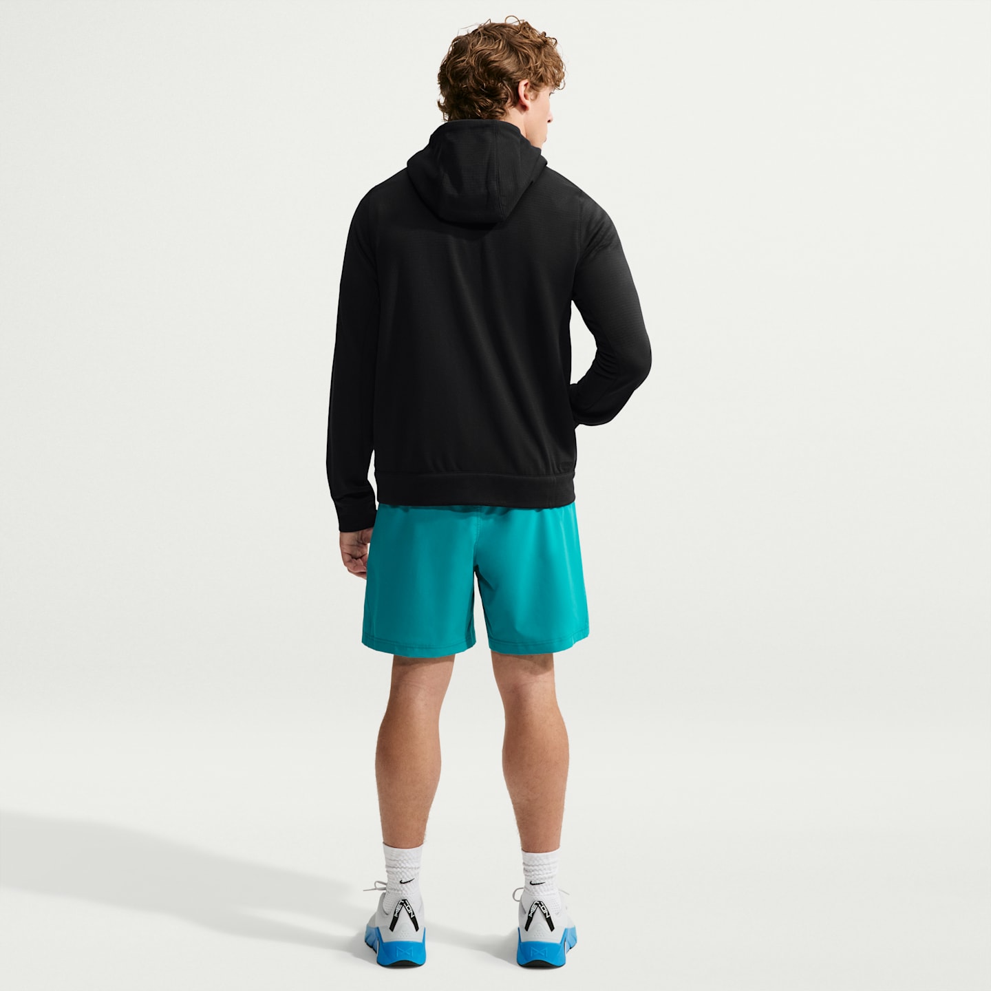 Мужское худи на молнии Nike Primary NanoKnit Therma-FIT, цвет: Чёрный — фото 5
