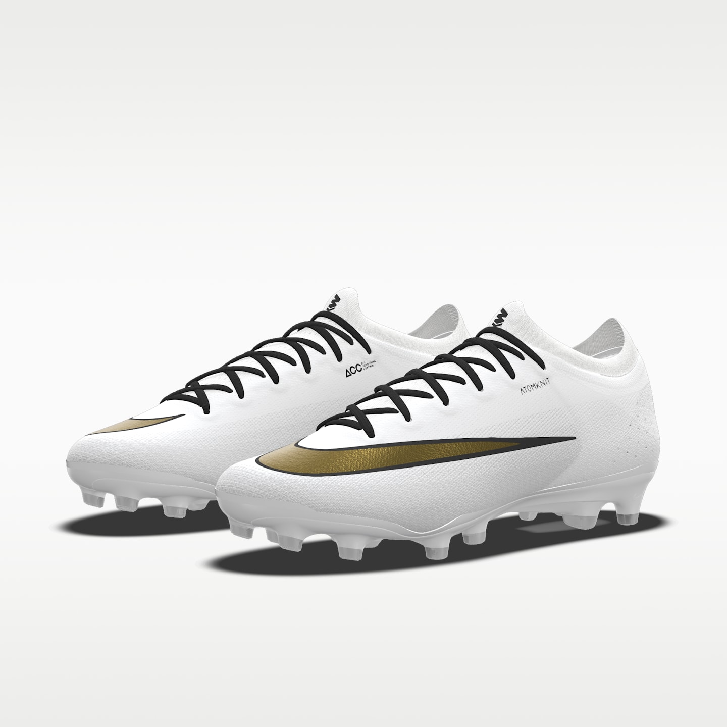 Мужские бутсы Nike Mercurial Vapor 17 Elite By You Custom Artificial-Grass Low-Top Soccer Cleats, цвет: Белый — фото 2
