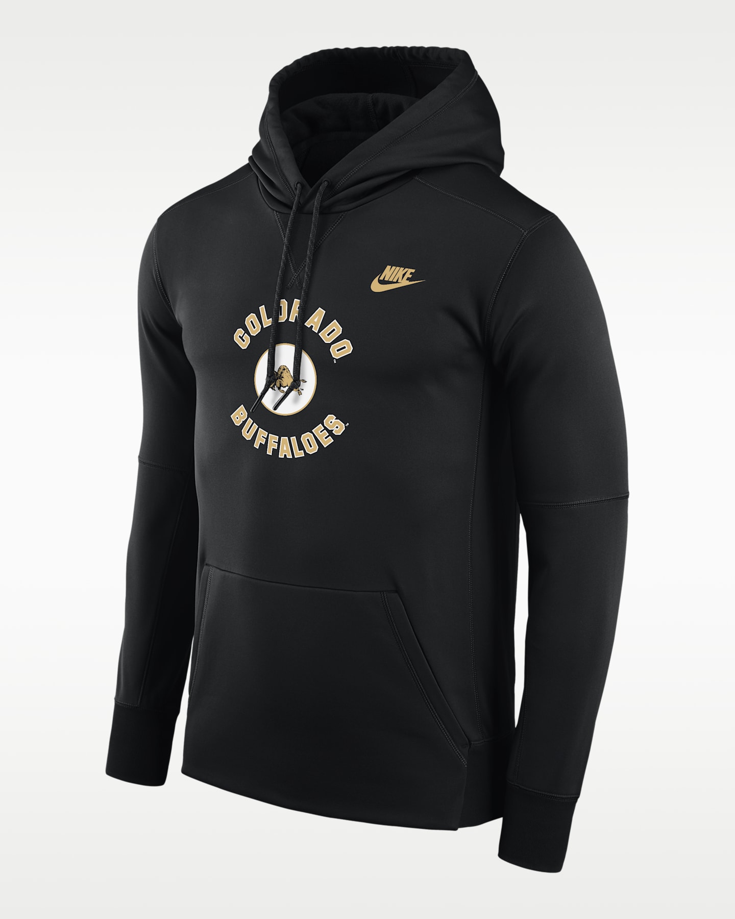 Мужские худи Colorado Buffaloes Nike Football Therma-FIT College, цвет: Чёрный — фото 2