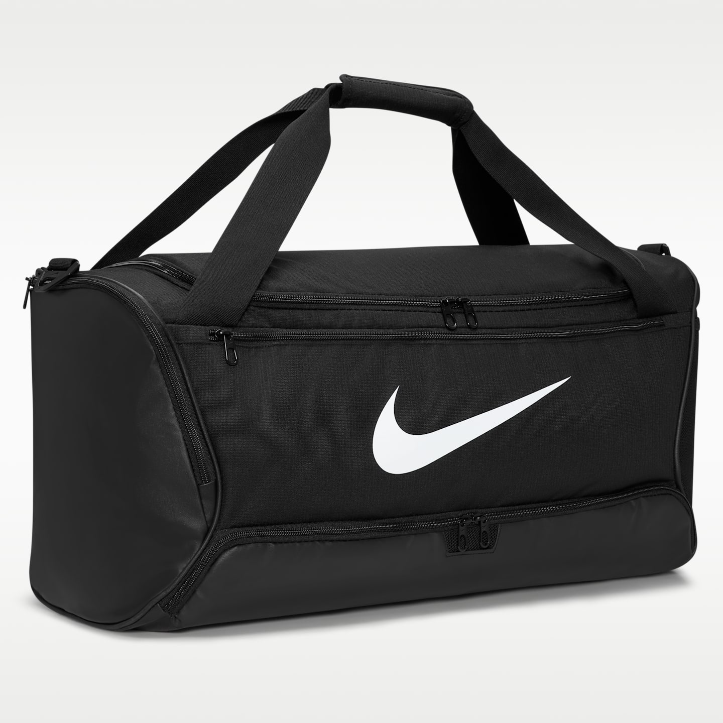 Мужская сумка Nike Brasilia 9.5 Training Duffel (Medium, 60L), цвет: Чёрный / Белый — фото 3